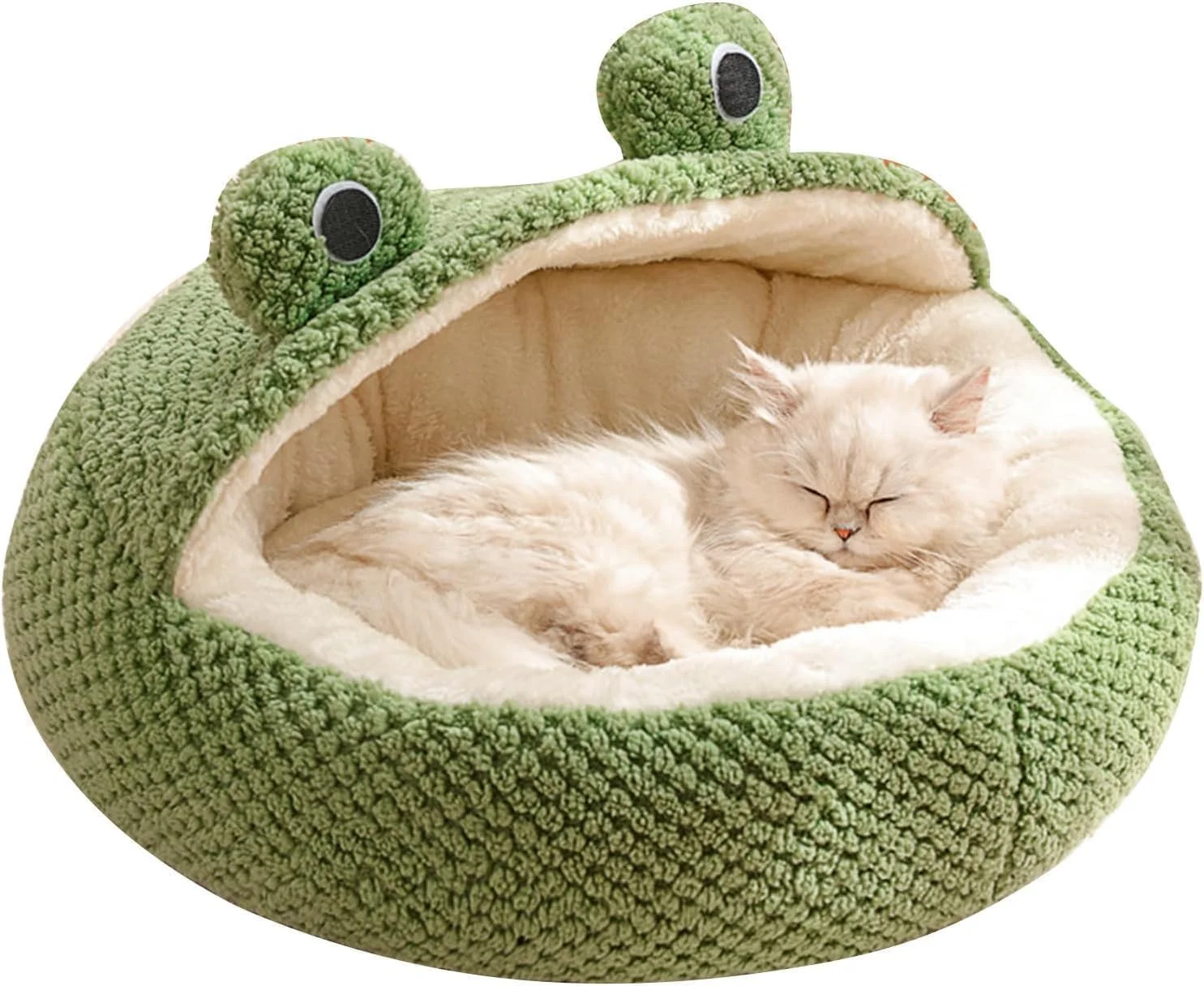 تخت خواب گربه برای داخل خانه، 50x50 سانتی متر، خانه گربه دنج با کف ضد لغزش، تخت غار گربه گرم و نرم و خانه تخت حیوانات خانگی، تخت حیوانات خانگی نیمه محصور برای همه گربه ها و سگ های کوچک تخت خواب گربه برای داخل خانه، 50x50 سانتی متر، خانه گربه دنج با کف ضد لغزش، تخت غار گربه گرم و نرم و خانه تخت حیوانات خانگی، تخت حیوانات خانگی نیمه محصور برای همه گربه ها و سگ های کوچک