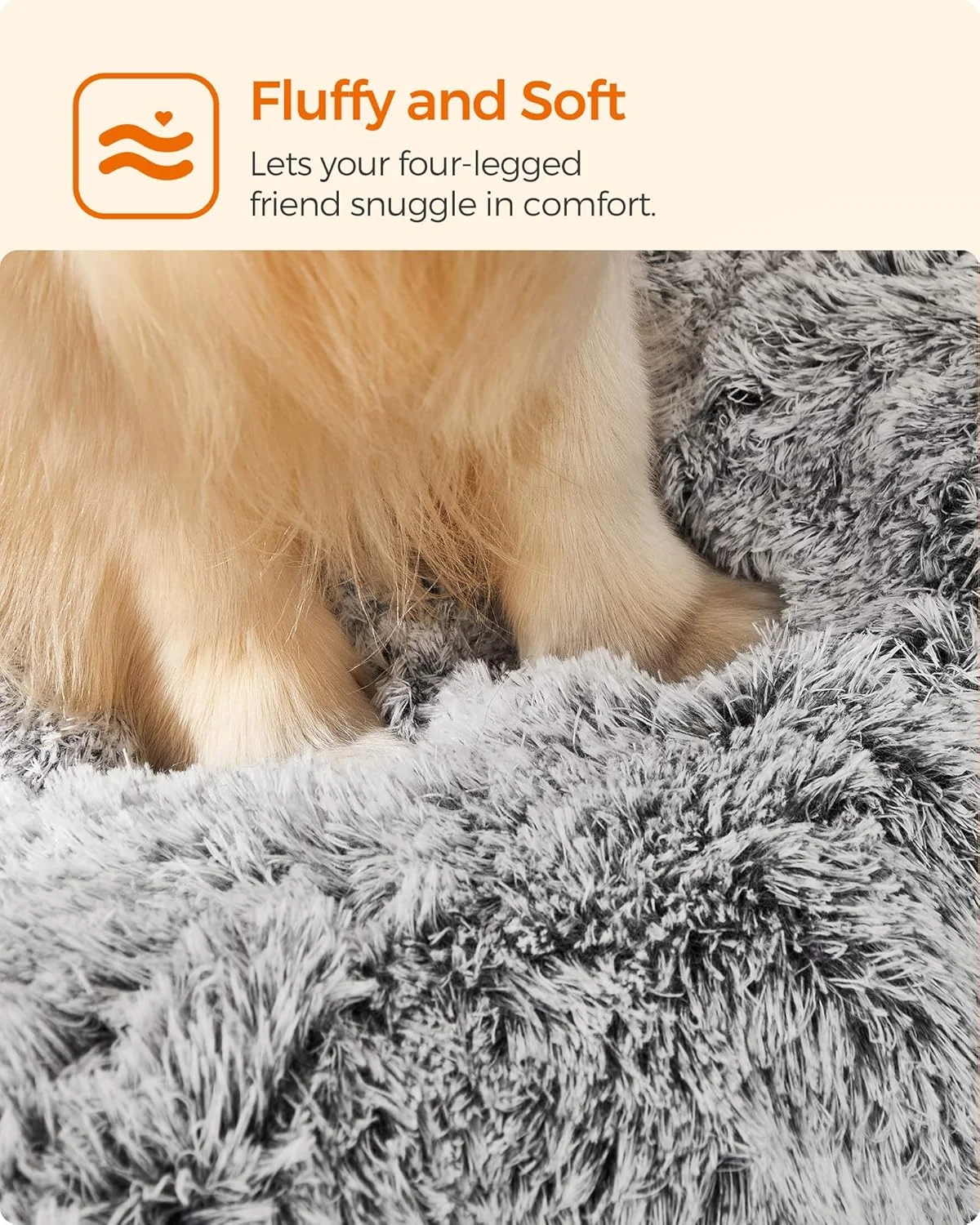 تخت سگ Feandrea، کوسن سگ، تشک سگ نرم، پولیش بلند، 122 x 74 سانتی متر، لایه گذاری نرم، قابل شستشو، چند منظوره، خاکستری آمبر PGW204G01 تخت سگ Feandrea، کوسن سگ، تشک سگ نرم، پولیش بلند، 122 x 74 سانتی متر، لایه گذاری نرم، قابل شستشو، چند منظوره، خاکستری آمبر PGW204G01