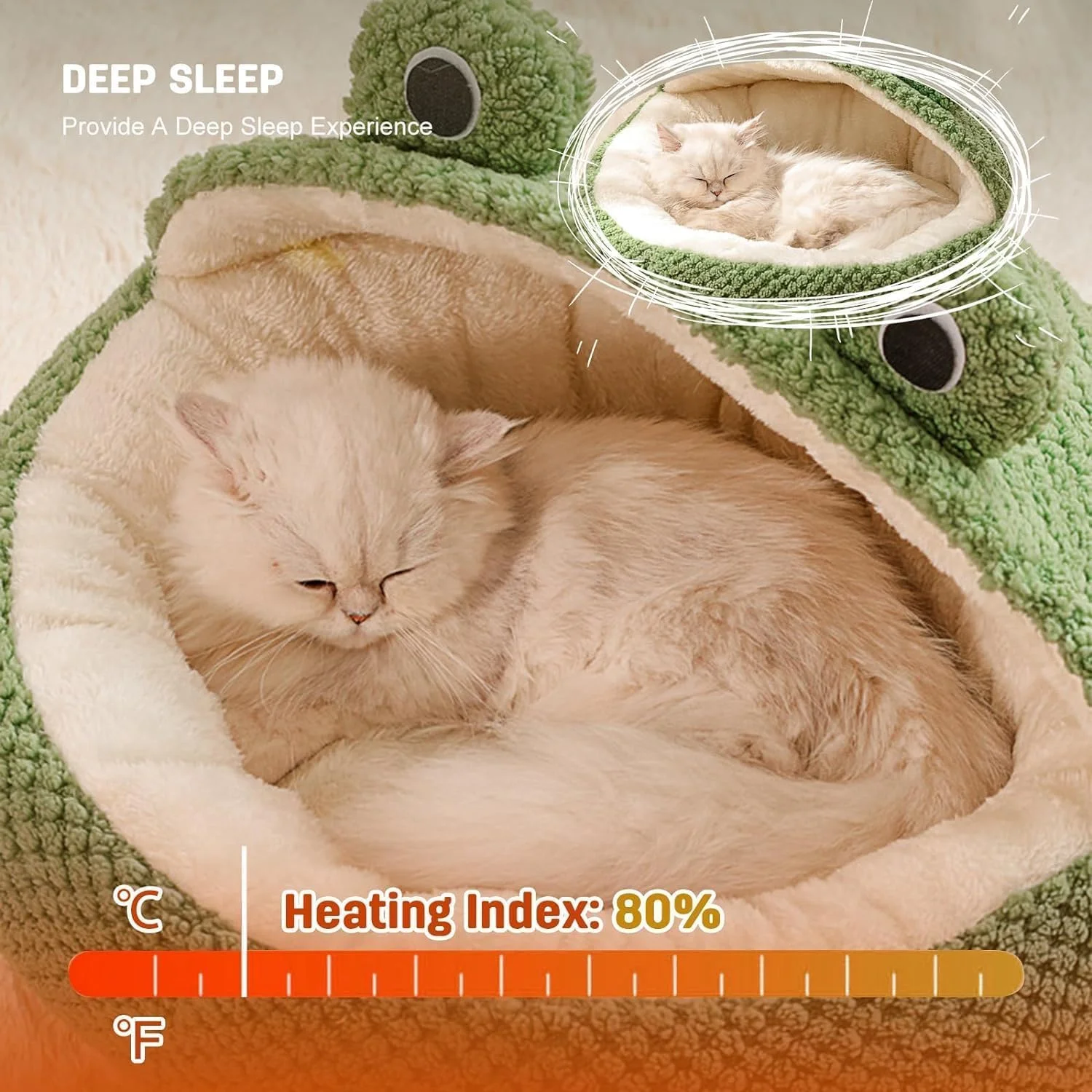 تخت خواب گربه برای داخل خانه، 50x50 سانتی متر، خانه گربه دنج با کف ضد لغزش، تخت غار گربه گرم و نرم و خانه تخت حیوانات خانگی، تخت حیوانات خانگی نیمه محصور برای همه گربه ها و سگ های کوچک تخت خواب گربه برای داخل خانه، 50x50 سانتی متر، خانه گربه دنج با کف ضد لغزش، تخت غار گربه گرم و نرم و خانه تخت حیوانات خانگی، تخت حیوانات خانگی نیمه محصور برای همه گربه ها و سگ های کوچک