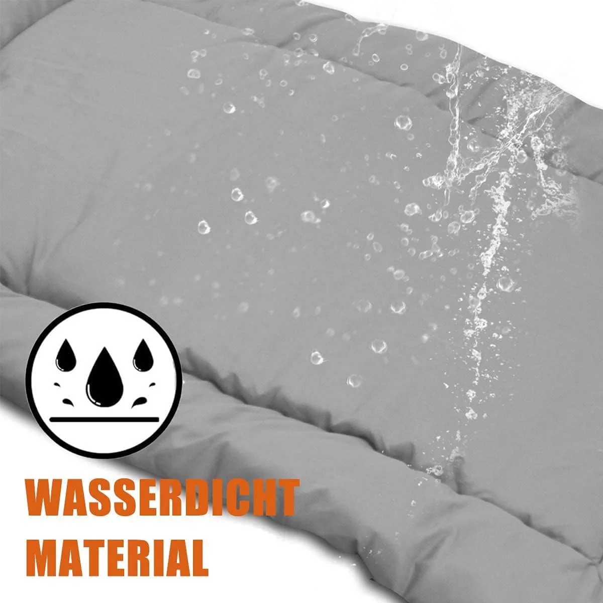 تخت سگ فضای باز Excefore، 89x61 سانتی متر، تخت خواب مسافرتی قابل حمل برای کمپینگ، نرم، راحت، ضد آب، ضد لغزش، قابل شستشو در ماشین لباسشویی، تشک حیوانات خانگی با تمیز کردن آسان برای سگ و گربه کوچک، متوسط و بزرگ، خاکستری