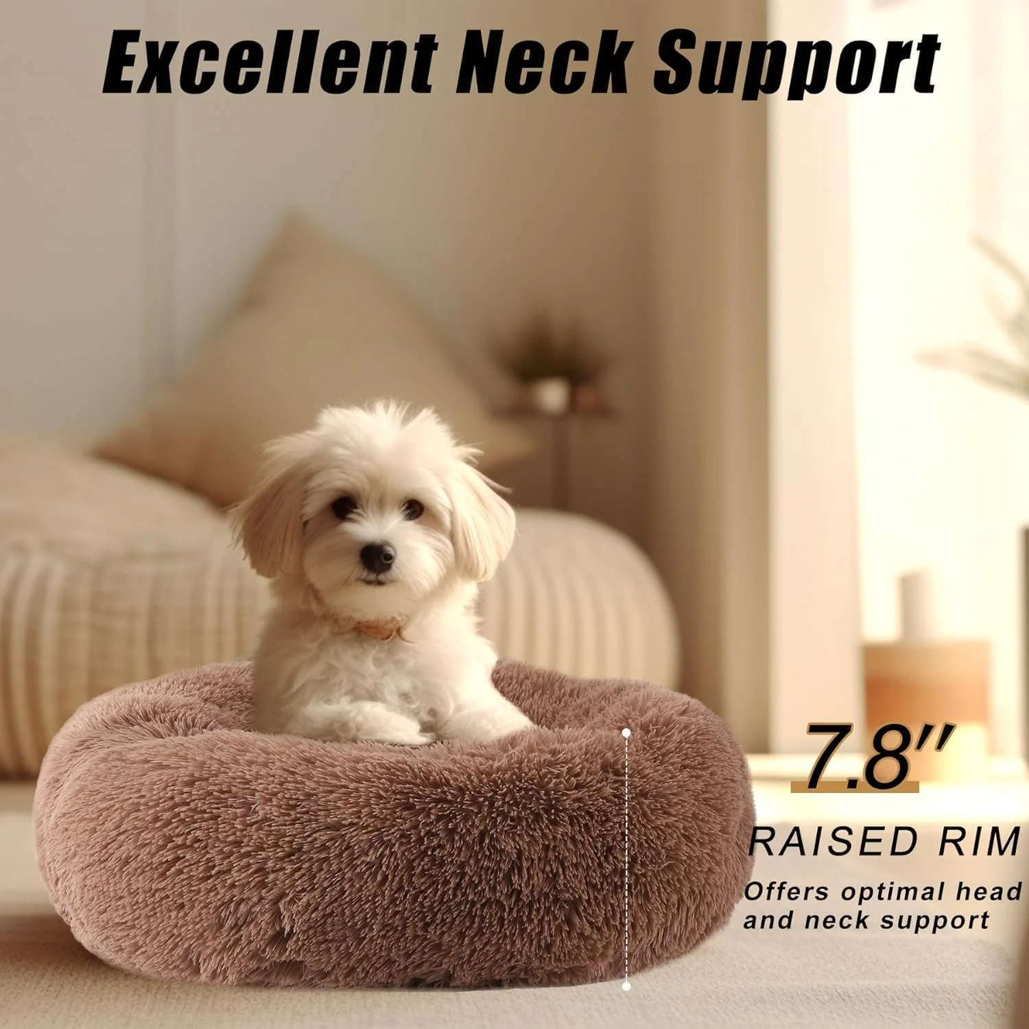 تخت خواب گرد و نرم مخملی مدرن EETU برای سگ و گربه، تخت خواب قهوه ای حیوانات خانگی، تخت خواب ضد اضطراب دوناتی قابل شستشو در ماشین لباسشویی، تخت خواب نرم ضد لغزش سگ، لانه گرم و دنج تدی برای خواب زمستانی پاییزی تخت خواب گرد و نرم مخملی مدرن EETU برای سگ و گربه، تخت خواب قهوه ای حیوانات خانگی، تخت خواب ضد اضطراب دوناتی قابل شستشو در ماشین لباسشویی، تخت خواب نرم ضد لغزش سگ، لانه گرم و دنج تدی برای خواب زمستانی پاییزی