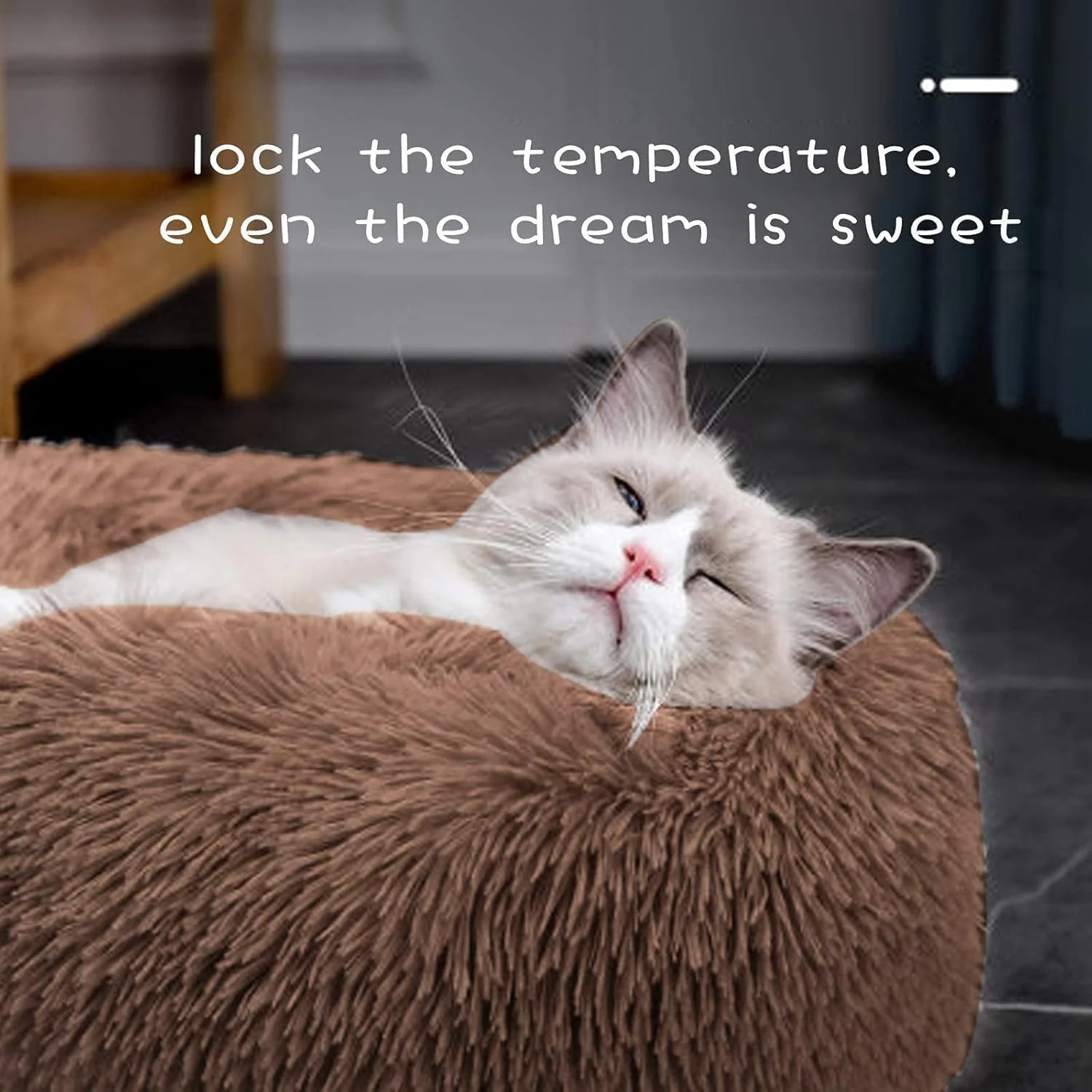 تخت خواب گرد و نرم مخملی مدرن EETU برای سگ و گربه، تخت خواب قهوه ای حیوانات خانگی، تخت خواب ضد اضطراب دوناتی قابل شستشو در ماشین لباسشویی، تخت خواب نرم ضد لغزش سگ، لانه گرم و دنج تدی برای خواب زمستانی پاییزی تخت خواب گرد و نرم مخملی مدرن EETU برای سگ و گربه، تخت خواب قهوه ای حیوانات خانگی، تخت خواب ضد اضطراب دوناتی قابل شستشو در ماشین لباسشویی، تخت خواب نرم ضد لغزش سگ، لانه گرم و دنج تدی برای خواب زمستانی پاییزی