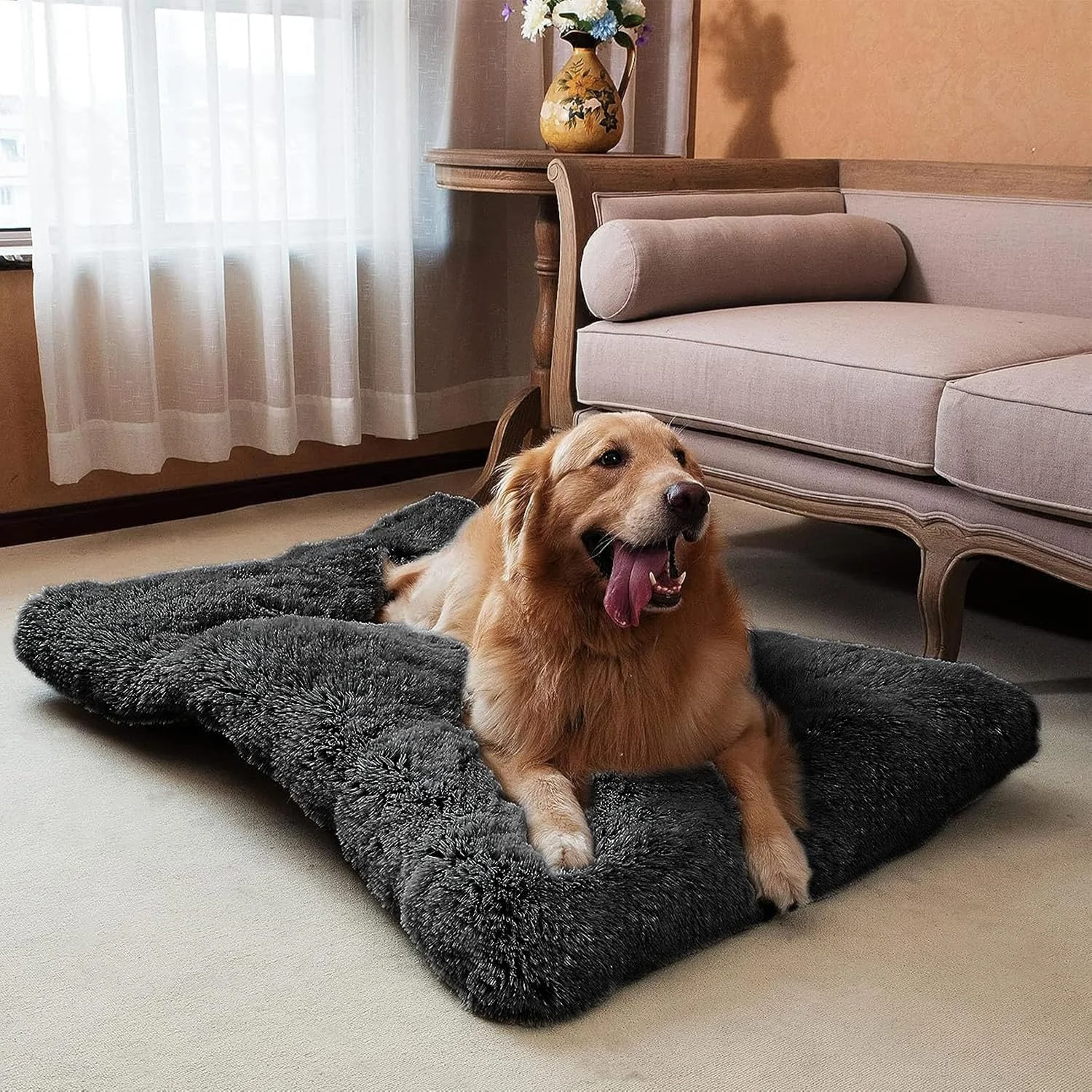 تخت خواب بزرگ سگ DIMUT، تخت خواب نرم و مخملی حیوانات خانگی، تشک لانه سگ ضد لغزش و قابل شستشو برای سگ های بزرگ، جامبو، متوسط و کوچک، تشک برای خواب حیوانات خانگی، تخت سگ ضد لغزش (بسیار بزرگ، مشکی) تخت خواب بزرگ سگ DIMUT، تخت خواب نرم و مخملی حیوانات خانگی، تشک لانه سگ ضد لغزش و قابل شستشو برای سگ های بزرگ، جامبو، متوسط و کوچک، تشک برای خواب حیوانات خانگی، تخت سگ ضد لغزش (بسیار بزرگ، مشکی)
