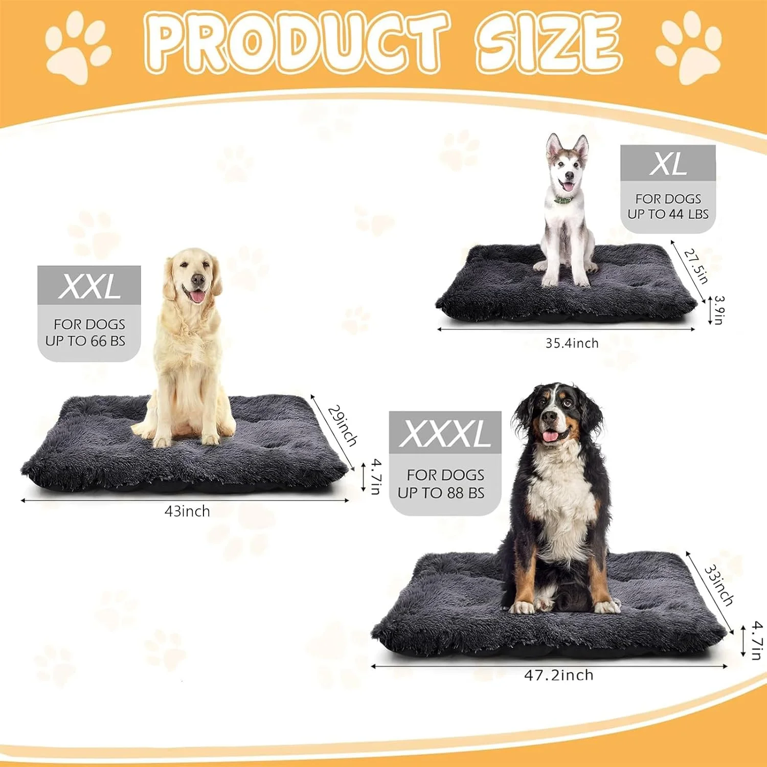 تخت خواب بزرگ سگ DIMUT، تخت خواب نرم و مخملی حیوانات خانگی، تشک لانه سگ ضد لغزش و قابل شستشو برای سگ های بزرگ، جامبو، متوسط و کوچک، تشک برای خواب حیوانات خانگی، تخت سگ ضد لغزش (بسیار بزرگ، مشکی) تخت خواب بزرگ سگ DIMUT، تخت خواب نرم و مخملی حیوانات خانگی، تشک لانه سگ ضد لغزش و قابل شستشو برای سگ های بزرگ، جامبو، متوسط و کوچک، تشک برای خواب حیوانات خانگی، تخت سگ ضد لغزش (بسیار بزرگ، مشکی)