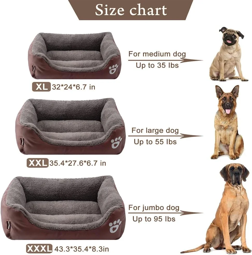 تخت خواب سگ بسیار بزرگ CULOTOL، تخت خواب سگ برای سگ های بزرگ، مستطیلی قابل شستشو در ماشین لباسشویی، نرم و تنفسی، غیر لغزنده، مناسب برای سگ های متوسط و بزرگ یا چند سگ (بسیار بزرگ، قهوه ای) تخت خواب سگ بسیار بزرگ CULOTOL، تخت خواب سگ برای سگ های بزرگ، مستطیلی قابل شستشو در ماشین لباسشویی، نرم و تنفسی، غیر لغزنده، مناسب برای سگ های متوسط و بزرگ یا چند سگ (بسیار بزرگ، قهوه ای)