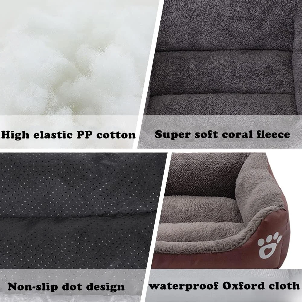 تخت خواب سگ بسیار بزرگ CULOTOL، تخت خواب سگ برای سگ های بزرگ، مستطیلی قابل شستشو در ماشین لباسشویی، نرم و تنفسی، غیر لغزنده، مناسب برای سگ های متوسط و بزرگ یا چند سگ (بسیار بزرگ، قهوه ای) تخت خواب سگ بسیار بزرگ CULOTOL، تخت خواب سگ برای سگ های بزرگ، مستطیلی قابل شستشو در ماشین لباسشویی، نرم و تنفسی، غیر لغزنده، مناسب برای سگ های متوسط و بزرگ یا چند سگ (بسیار بزرگ، قهوه ای)