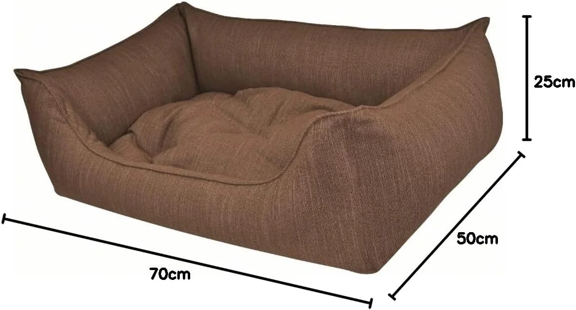 تخت سگ دندی مدل Eco قهوه ای، روکش و پرکننده قابل جدا شدن، قابل شستشو، ملایم برای مفاصل، نرم و لطیف، با کیفیت و مقاوم، ساخت آلمان، سایز M تخت سگ دندی مدل Eco قهوه ای، روکش و پرکننده قابل جدا شدن، قابل شستشو، ملایم برای مفاصل، نرم و لطیف، با کیفیت و مقاوم، ساخت آلمان، سایز M