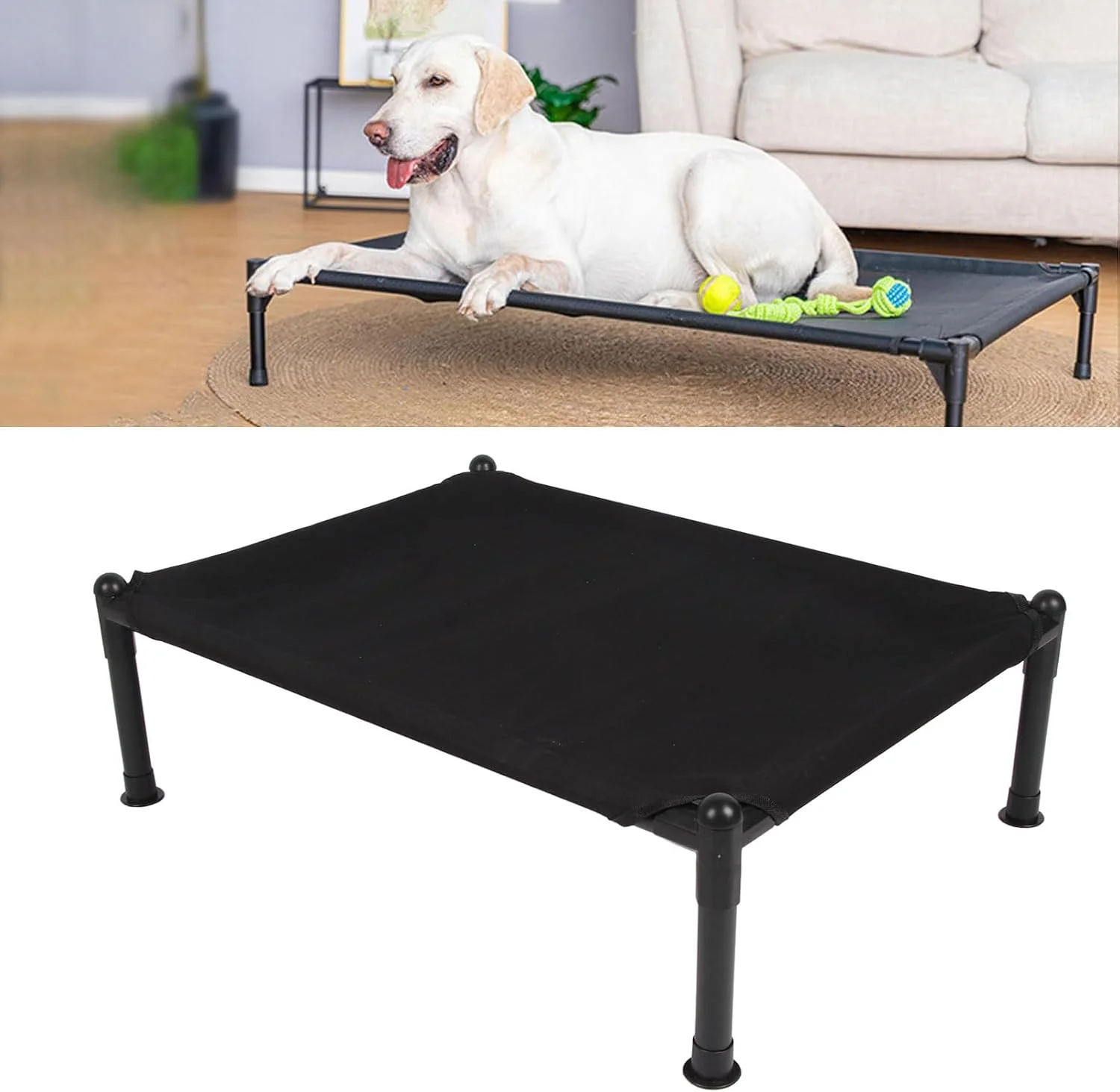 تخت سگ مرتفع فضای باز Cryfokt، تخت سگ مرتفع جداشدنی و قابل شستشو با قاب، تخت سگ ضد آب برای فضای باز، تخت سگ مرتفع با مونتاژ سریع برای فضای داخلی و خارجی (S) تخت سگ مرتفع فضای باز Cryfokt، تخت سگ مرتفع جداشدنی و قابل شستشو با قاب، تخت سگ ضد آب برای فضای باز، تخت سگ مرتفع با مونتاژ سریع برای فضای داخلی و خارجی (S)