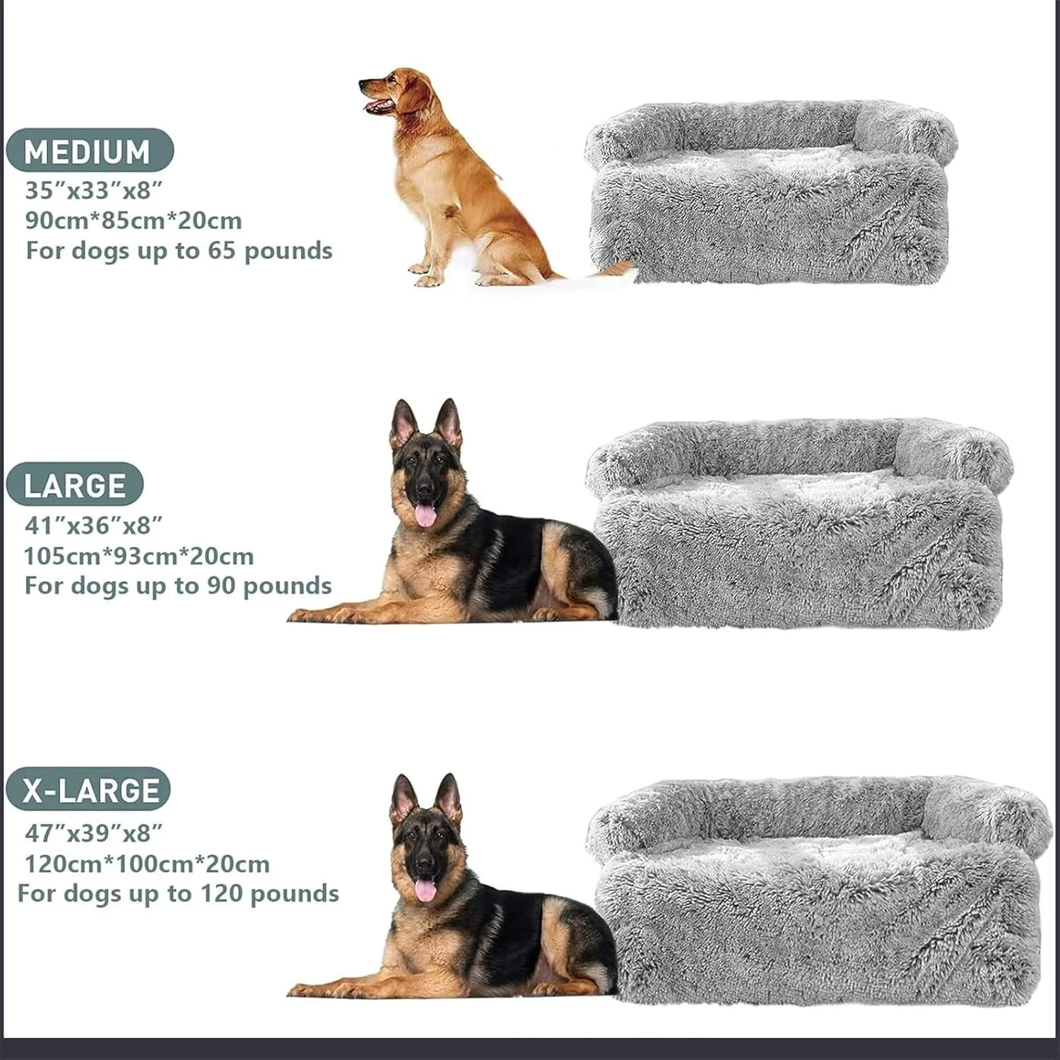 تخت خواب بزرگ سگ DIMUT، تخت خواب آرامش بخش سگ و گربه، تشک نرم تخت سگ، مبل سگ، تخت خواب ضد آب توله سگ برای محافظت از مبلمان مبل، تخت خواب حیوانات خانگی قابل شستشو (خاکستری روشن، بزرگ) تخت خواب بزرگ سگ DIMUT، تخت خواب آرامش بخش سگ و گربه، تشک نرم تخت سگ، مبل سگ، تخت خواب ضد آب توله سگ برای محافظت از مبلمان مبل، تخت خواب حیوانات خانگی قابل شستشو (خاکستری روشن، بزرگ)
