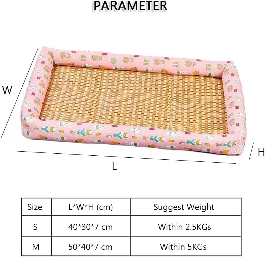 تشک خنک کننده سگ مامو بیر، پد یخی تابستانی برای حیوانات خانگی، تخت گربه و سگ های کوچک، خنک، راحت و قابل تنفس (40x50 سانتی متر، خرگوش صورتی) تشک خنک کننده سگ مامو بیر، پد یخی تابستانی برای حیوانات خانگی، تخت گربه و سگ های کوچک، خنک، راحت و قابل تنفس (40x50 سانتی متر، خرگوش صورتی)