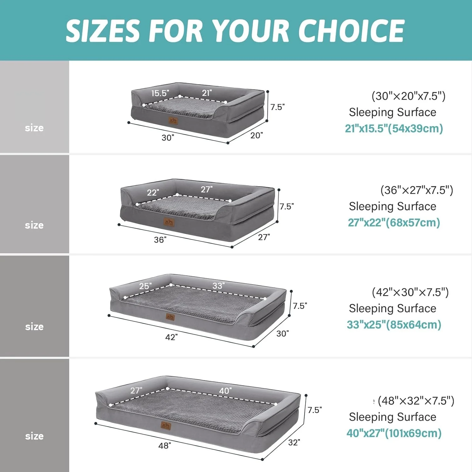 تخت خواب ارتوپدی سگ برای سگ های بزرگ، مبل X حیوانات خانگی برای سگ، مبل بزرگ با فوم تقویتی با روکش ضد آب، ضد لغزش، قابل شستشو، U شکل، 91x69x19 سانتی متر، خاکستری تخت خواب ارتوپدی سگ برای سگ های بزرگ، مبل X حیوانات خانگی برای سگ، مبل بزرگ با فوم تقویتی با روکش ضد آب، ضد لغزش، قابل شستشو، U شکل، 91x69x19 سانتی متر، خاکستری