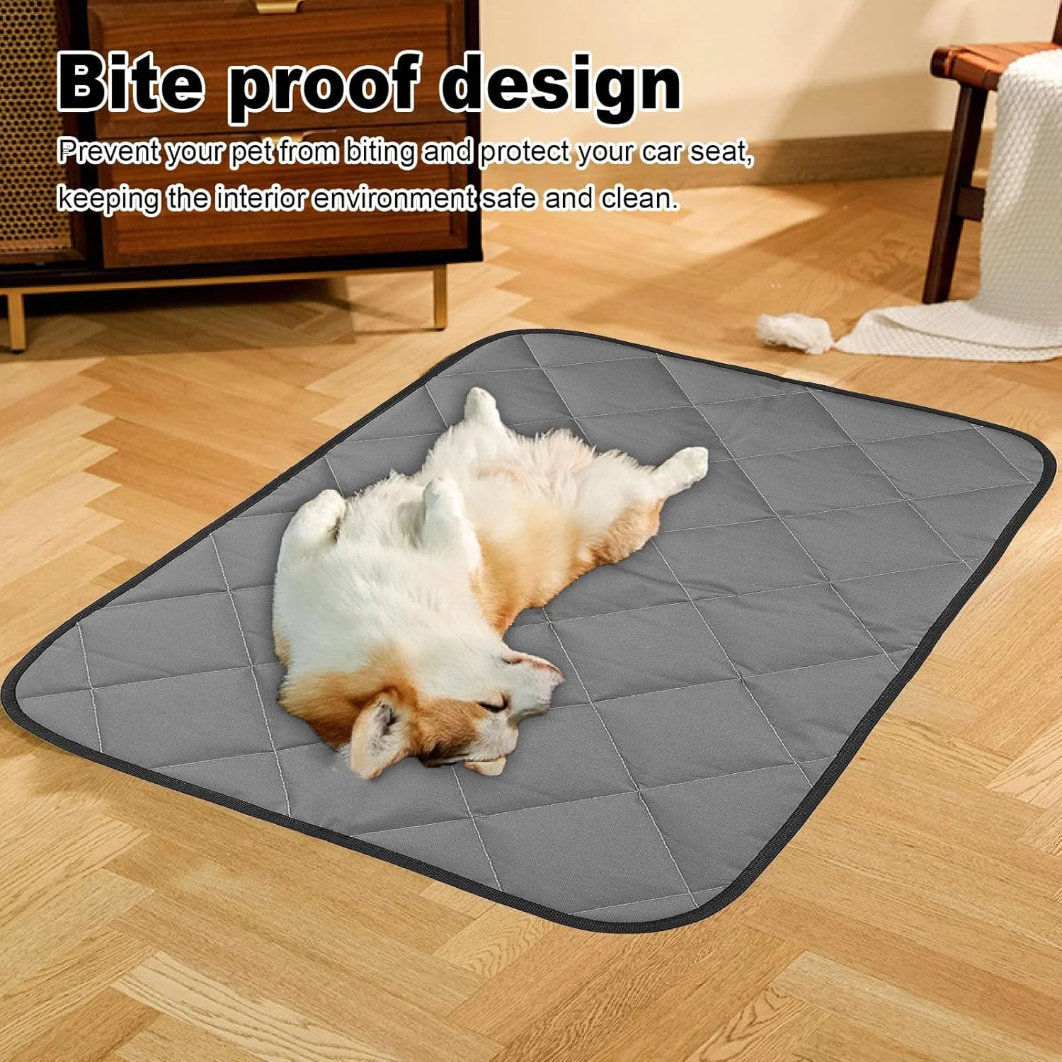 پد لانه سگ مقاوم در برابر جویدن، تشک تخت سگ راحت و تنفسی برای قفس سگ، تشک لانه سگ قابل شستشو و ضد گاز گرفتن برای جویدن تهاجمی (XL) پد لانه سگ مقاوم در برابر جویدن، تشک تخت سگ راحت و تنفسی برای قفس سگ، تشک لانه سگ قابل شستشو و ضد گاز گرفتن برای جویدن تهاجمی (XL)