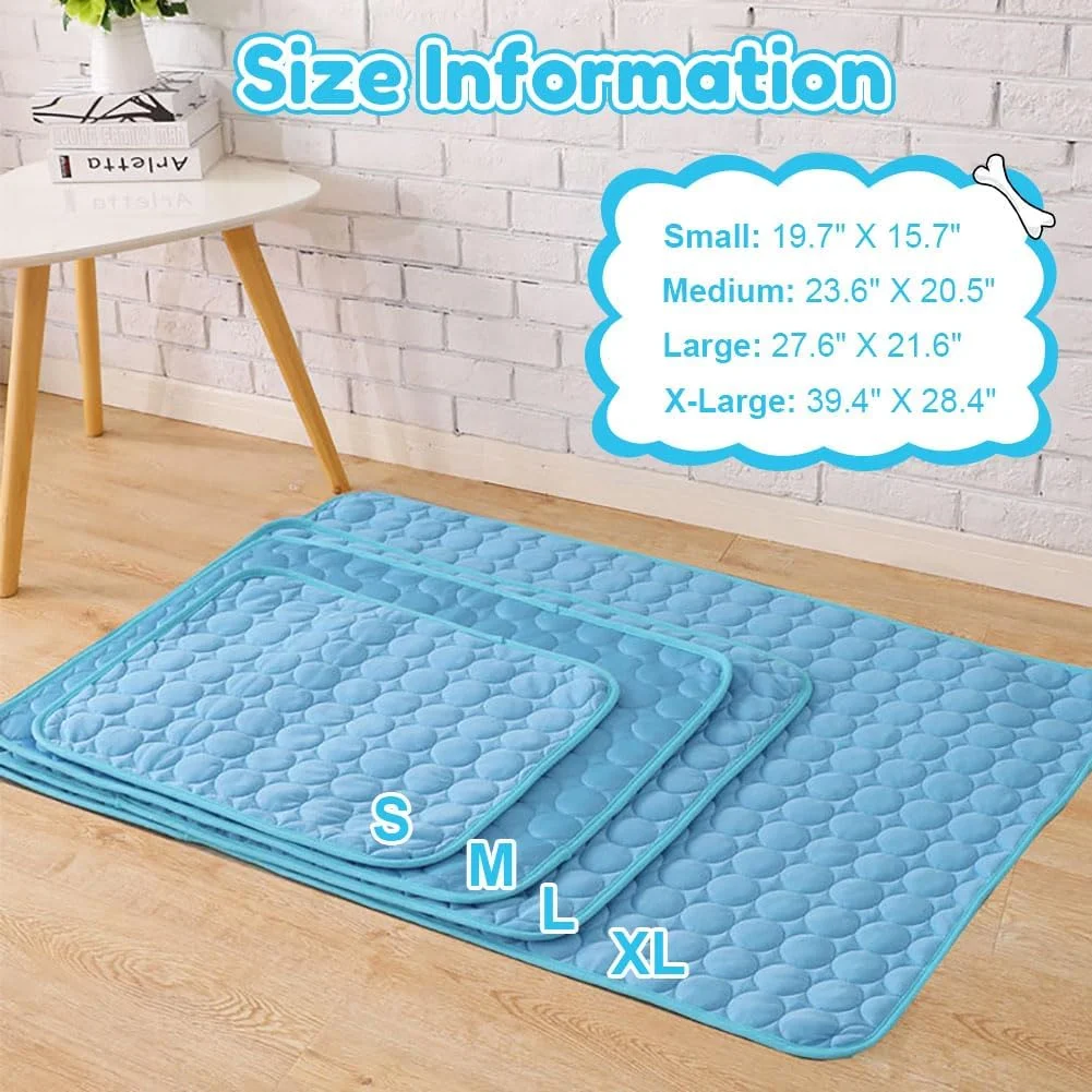پد خنک کننده سگ، پد خنک کننده حیوانات خانگی برای سگ ها و گربه ها، قابل شستشو، تشک تابستانی، پتو خنک کننده خودکار تنفسی، تشک خواب ابریشمی یخی غیر سمی، بستر خنک کننده سگ برای مسافرت در منزل، آبی خیلی بزرگ پد خنک کننده سگ، پد خنک کننده حیوانات خانگی برای سگ ها و گربه ها، قابل شستشو، تشک تابستانی، پتو خنک کننده خودکار تنفسی، تشک خواب ابریشمی یخی غیر سمی، بستر خنک کننده سگ برای مسافرت در منزل، آبی خیلی بزرگ