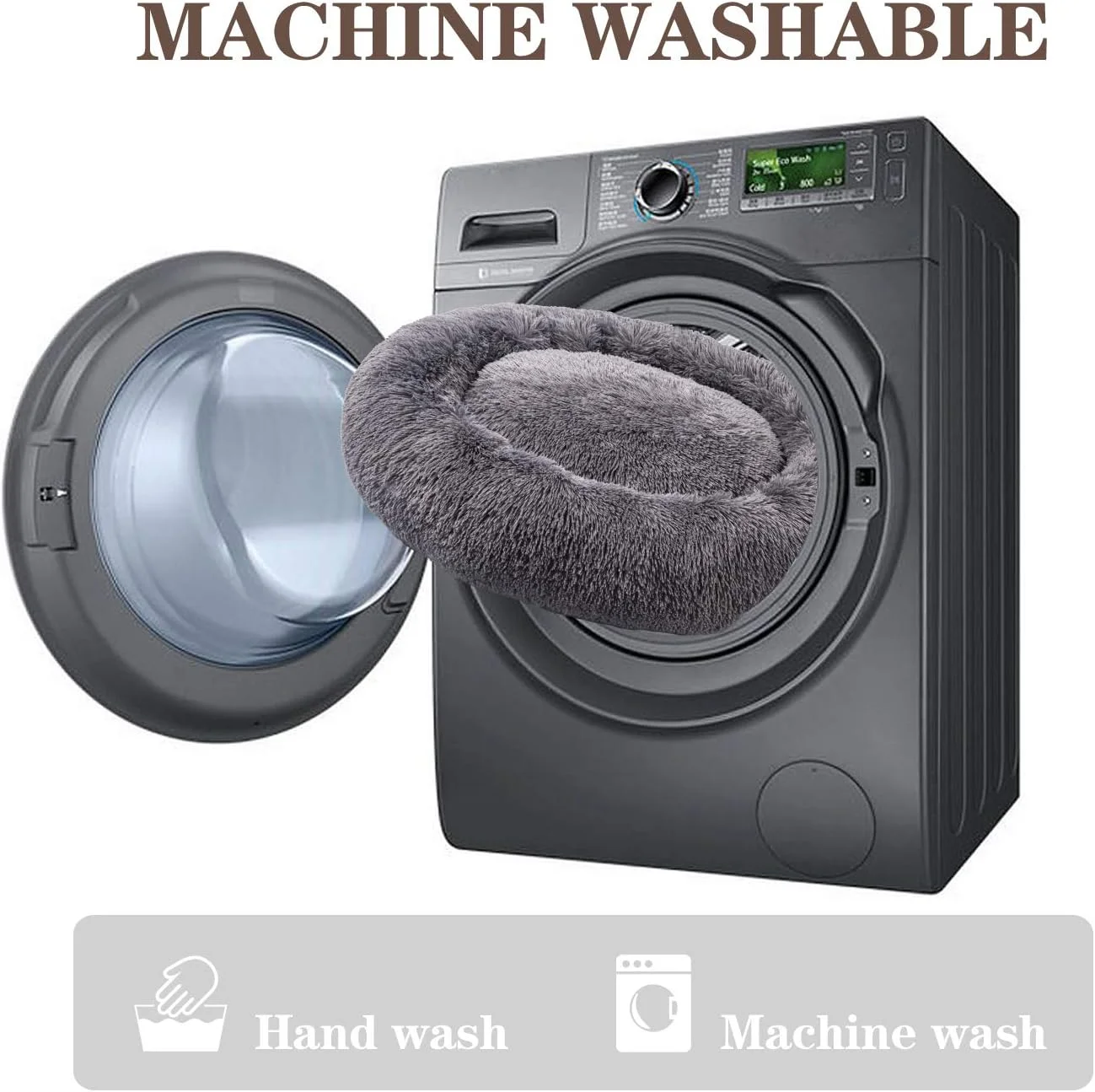 تخت خواب آرامش بخش سگ MFOX (L/XL/XXL/XXXL) برای سگ های متوسط و بزرگ، تخت خواب راحت حیوانات خانگی، خز مصنوعی، مدل دونات مناسب برای وزن 11 تا 45 کیلوگرم تخت خواب آرامش بخش سگ MFOX (L/XL/XXL/XXXL) برای سگ های متوسط و بزرگ، تخت خواب راحت حیوانات خانگی، خز مصنوعی، مدل دونات مناسب برای وزن 11 تا 45 کیلوگرم