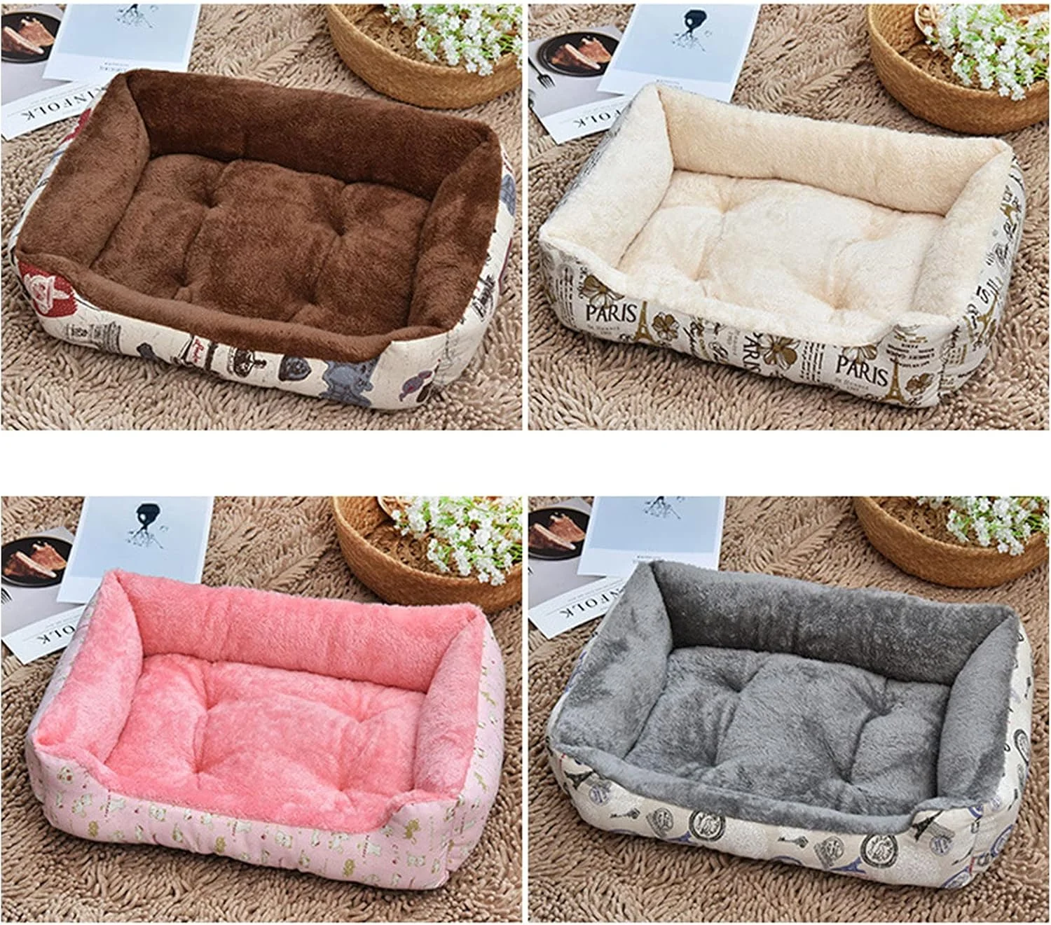 تخت خواب سگ COMEONE، تخت خواب حیوانات خانگی برای سگ های بزرگ و متوسط - تشک آرامش بخش سگ، خز مصنوعی، قابل شستشو در ماشین لباسشویی، تخت خواب ضد لغزش برای سگ ها و گربه های بزرگ و متوسط، قهوه ای، سایز S 60 * 45 سانتی متر تخت خواب سگ COMEONE، تخت خواب حیوانات خانگی برای سگ های بزرگ و متوسط - تشک آرامش بخش سگ، خز مصنوعی، قابل شستشو در ماشین لباسشویی، تخت خواب ضد لغزش برای سگ ها و گربه های بزرگ و متوسط، قهوه ای، سایز S 60 * 45 سانتی متر