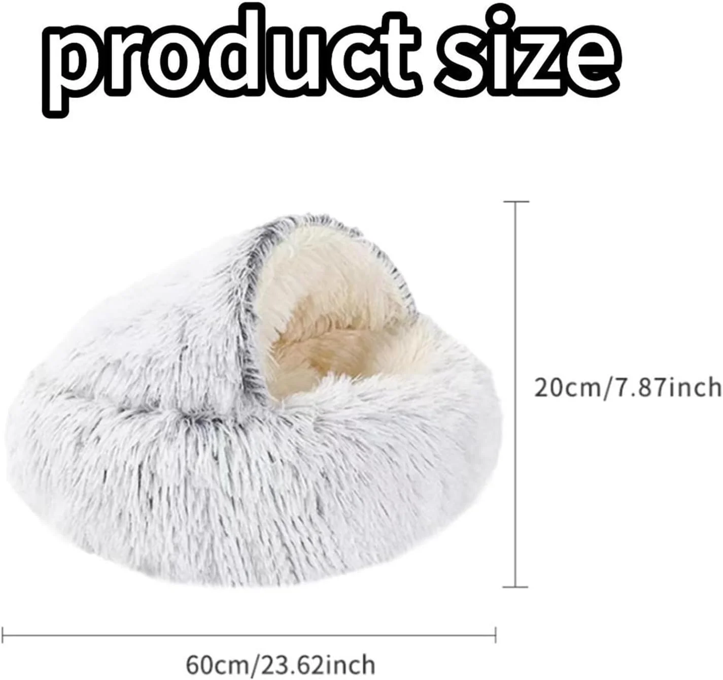 تخت خواب آرامش بخش گربه با پولیش خود گرم شونده، غار دنج گربه کلاه دار گرد برای گربه های داخل خانه و سگ های کوچک، کل تخت قابل شستشو در ماشین لباسشویی، پایه ضد لغزش و تنفس پذیر - مناسب تمام فصول (خاکستری، L) تخت خواب آرامش بخش گربه با پولیش خود گرم شونده، غار دنج گربه کلاه دار گرد برای گربه های داخل خانه و سگ های کوچک، کل تخت قابل شستشو در ماشین لباسشویی، پایه ضد لغزش و تنفس پذیر - مناسب تمام فصول (خاکستری، L)