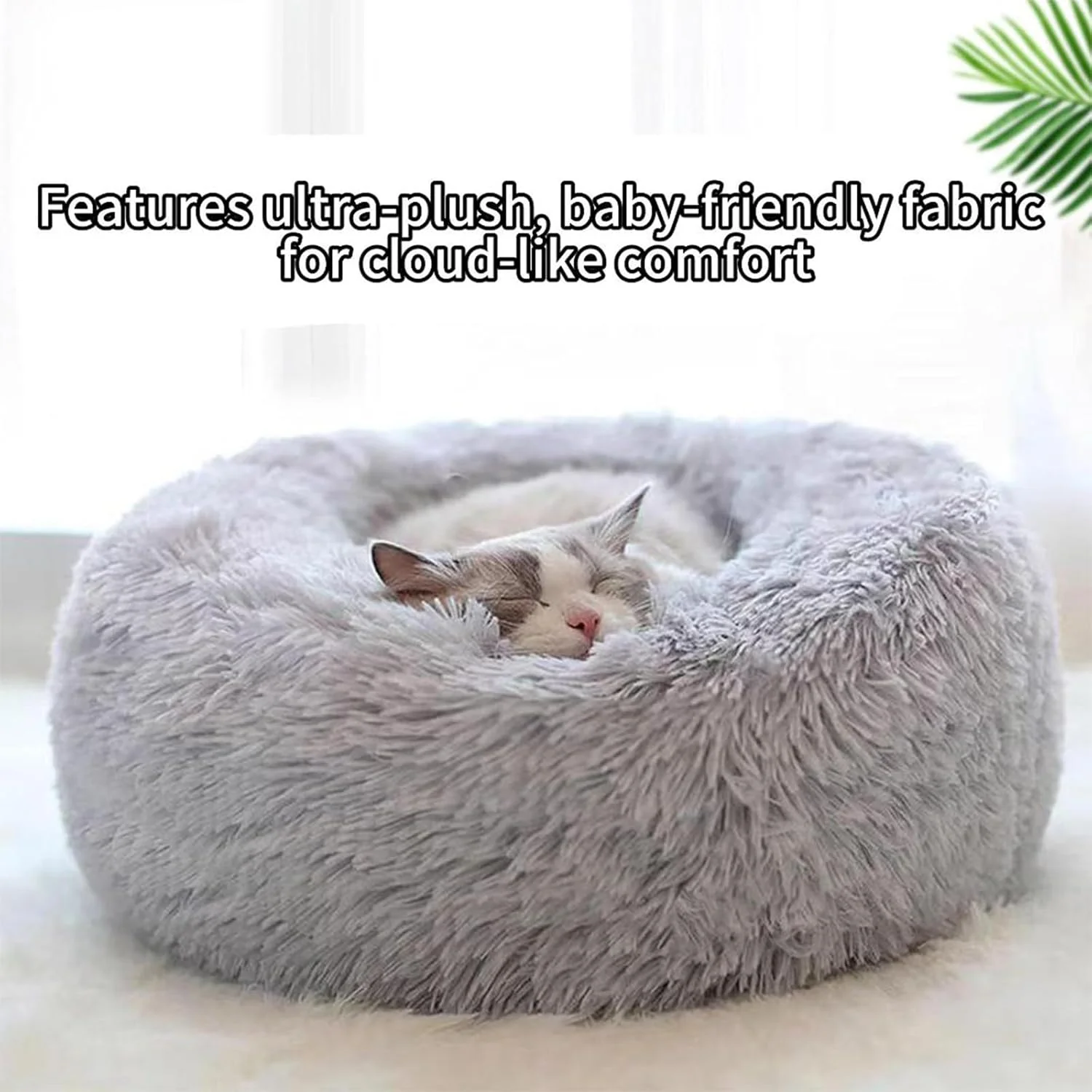تخت خواب آرامش بخش گربه با پولیش خود گرم شونده، غار دنج گربه کلاه دار گرد برای گربه های داخل خانه و سگ های کوچک، کل تخت قابل شستشو در ماشین لباسشویی، پایه ضد لغزش و تنفس پذیر - مناسب تمام فصول (خاکستری، L) تخت خواب آرامش بخش گربه با پولیش خود گرم شونده، غار دنج گربه کلاه دار گرد برای گربه های داخل خانه و سگ های کوچک، کل تخت قابل شستشو در ماشین لباسشویی، پایه ضد لغزش و تنفس پذیر - مناسب تمام فصول (خاکستری، L)