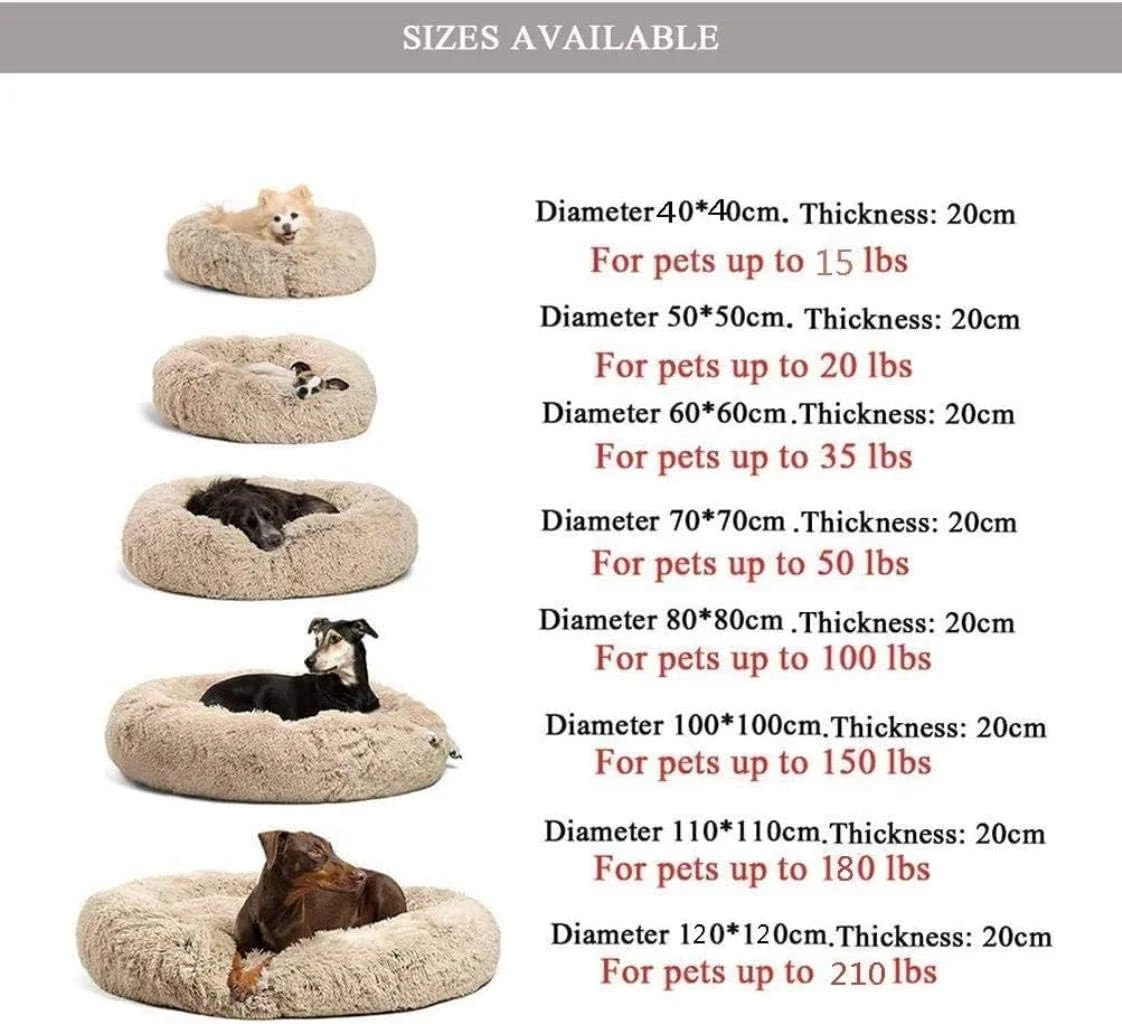 تخت خواب سگ، تخت خواب تکیه گاه حیوانات خانگی، لانه سگ، تخت بالشتکی گربه، تخت خواب مارشمالو حیوانات خانگی، تخت خواب بزرگ فوق العاده نرم مخملی دوناتی، تخت خواب گرد لانه سگ، قابل شستشو در ماشین لباسشویی و ضد لغزش، تخت خواب گرم آرامش بخش حیوانات خانگی، بژ، XL، 80 سانتی متر تخت خواب سگ، تخت خواب تکیه گاه حیوانات خانگی، لانه سگ، تخت بالشتکی گربه، تخت خواب مارشمالو حیوانات خانگی، تخت خواب بزرگ فوق العاده نرم مخملی دوناتی، تخت خواب گرد لانه سگ، قابل شستشو در ماشین لباسشویی و ضد لغزش، تخت خواب گرم آرامش بخش حیوانات خانگی، بژ، XL، 80 سانتی متر