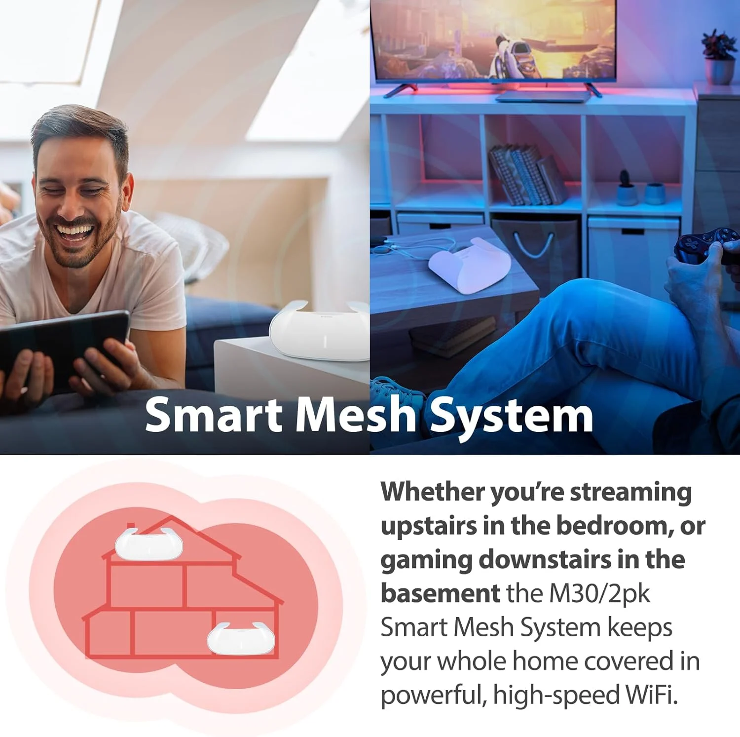 روتر مش وای فای 6 دی-لینک AX3000 مدل 2-Pk - طراحی مدرن و سازگار با محیط زیست - عملکرد بالا - امکانات غنی - مجهز به هوش مصنوعی - کنترل والدین - پوشش تا 2800+ فوت مربع - مش قابل گسترش (M30/2) روتر مش وای فای 6 دی-لینک AX3000 مدل 2-Pk - طراحی مدرن و سازگار با محیط زیست - عملکرد بالا - امکانات غنی - مجهز به هوش مصنوعی - کنترل والدین - پوشش تا 2800+ فوت مربع - مش قابل گسترش (M30/2)