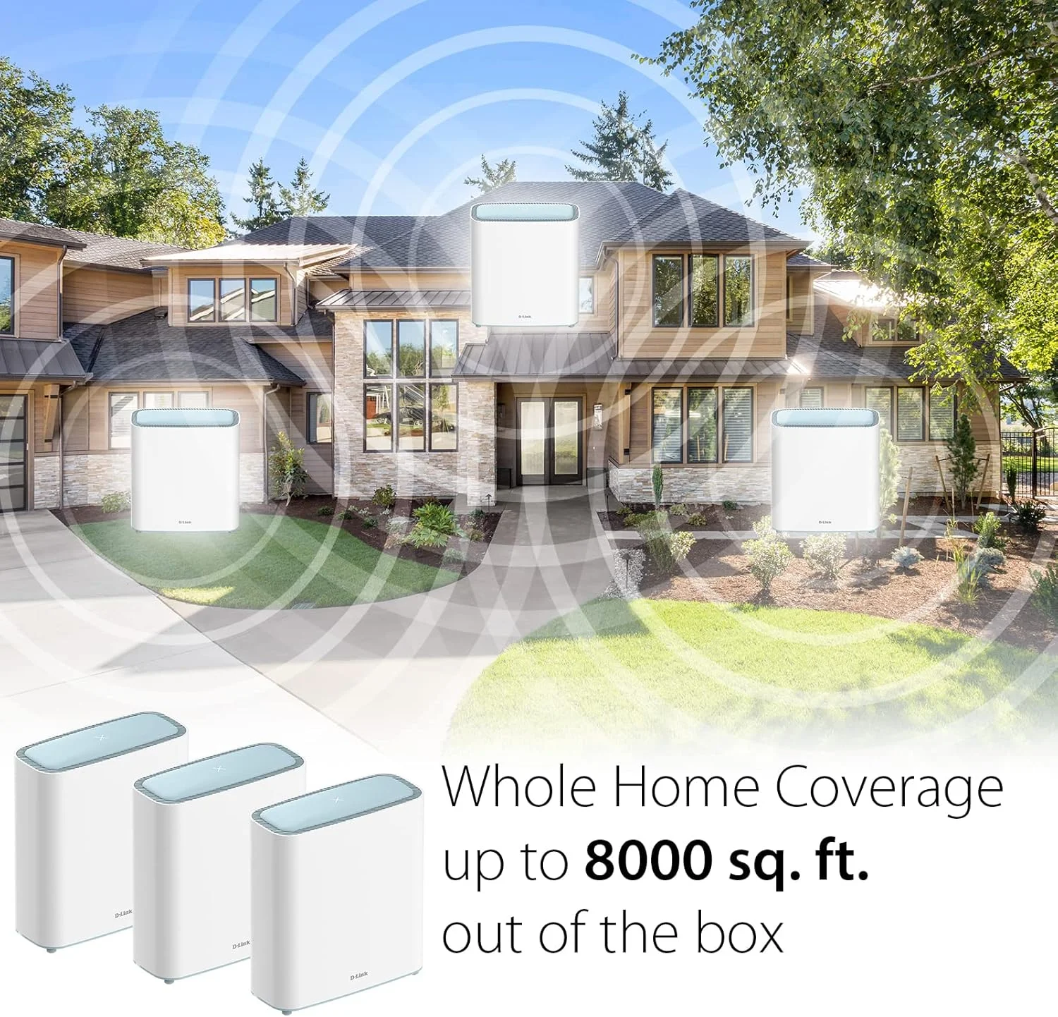 سیستم روتر وای فای 6 مش دی-لینک ایگل پرو AI (بسته 3 عددی) - بسته چندتایی برای شبکه اینترنت بی سیم هوشمند، سازگار با الکسا و گوگل، AX3200 (M32/3) سیستم روتر وای فای 6 مش دی-لینک ایگل پرو AI (بسته 3 عددی) - بسته چندتایی برای شبکه اینترنت بی سیم هوشمند، سازگار با الکسا و گوگل، AX3200 (M32/3)
