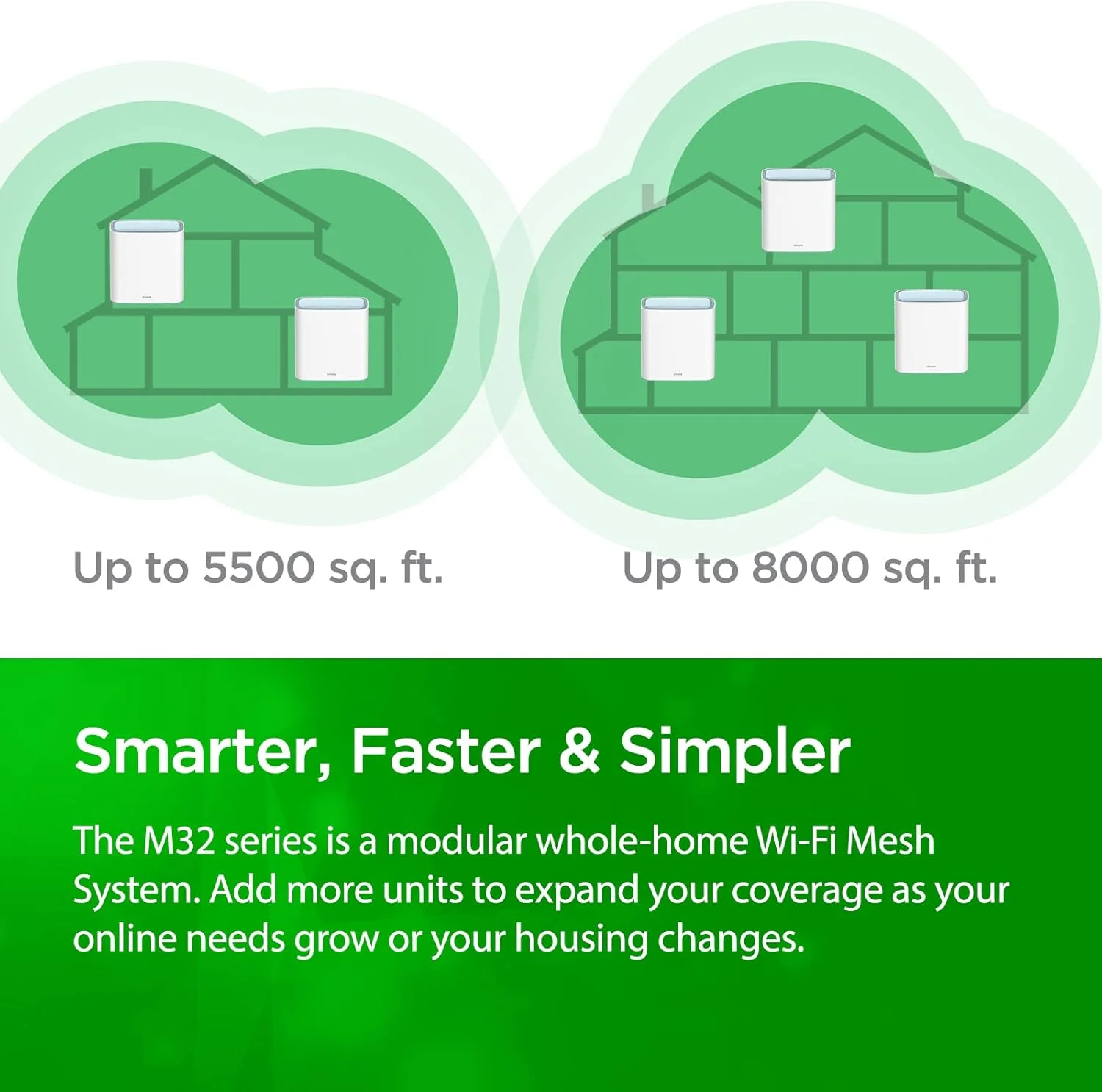 سیستم روتر وای فای 6 مش دی-لینک ایگل پرو AI (بسته 3 عددی) - بسته چندتایی برای شبکه اینترنت بی سیم هوشمند، سازگار با الکسا و گوگل، AX3200 (M32/3) سیستم روتر وای فای 6 مش دی-لینک ایگل پرو AI (بسته 3 عددی) - بسته چندتایی برای شبکه اینترنت بی سیم هوشمند، سازگار با الکسا و گوگل، AX3200 (M32/3)