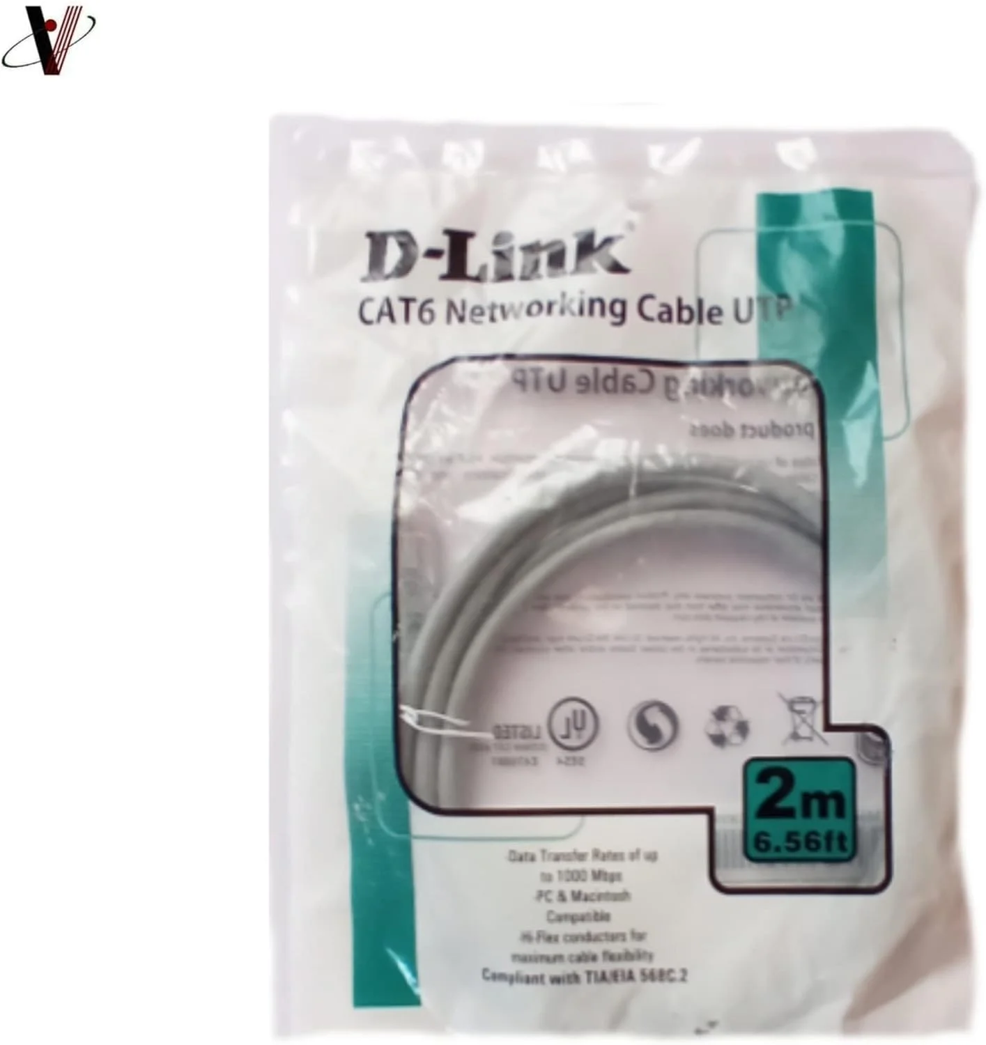 کابل شبکه دی-لینک Cat 6، طول 2 متر کابل شبکه دی-لینک Cat 6، طول 2 متر