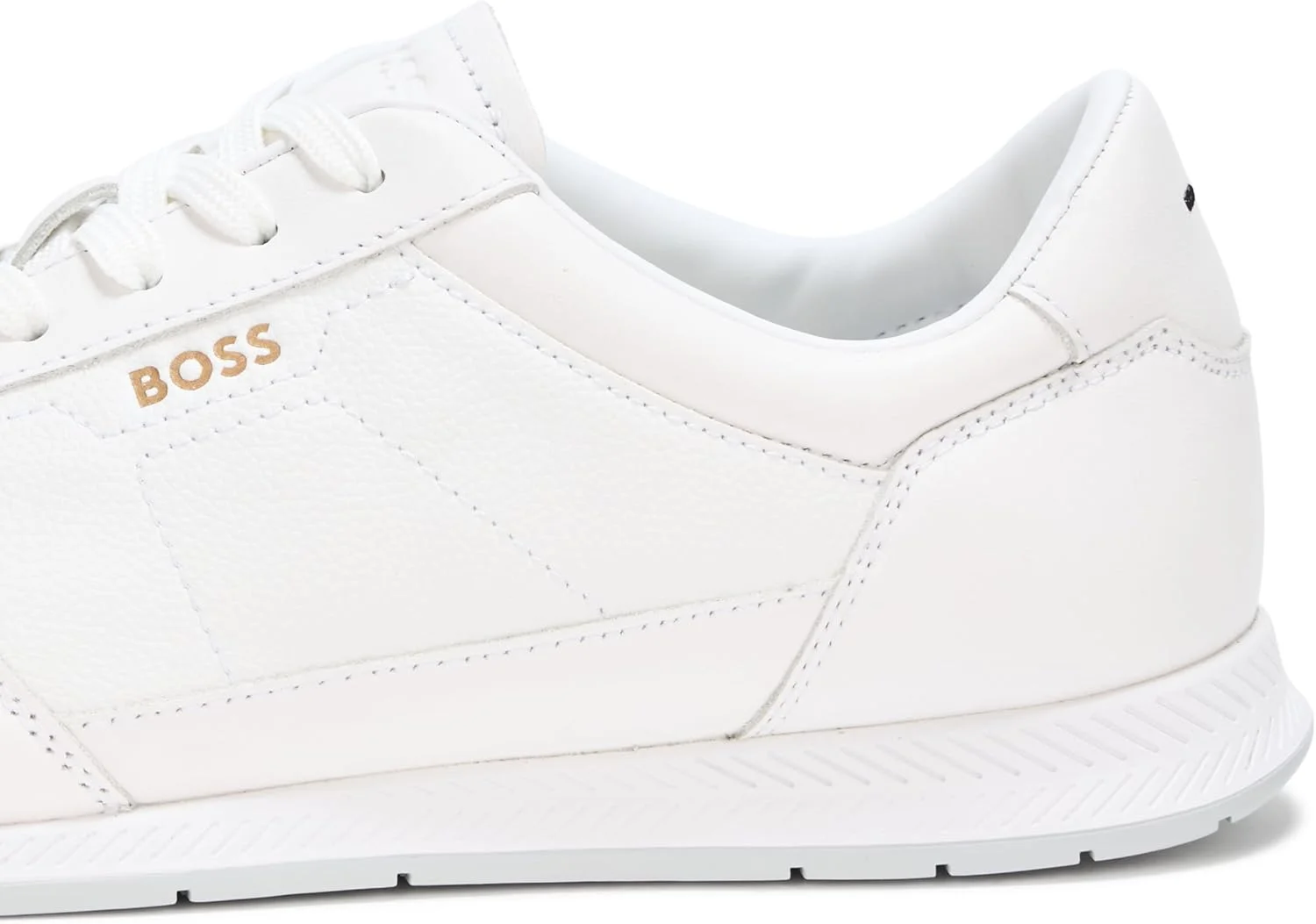 کفش کتانی مردانه چرمی BOSS مدل Titanium با طراحی کوتاه