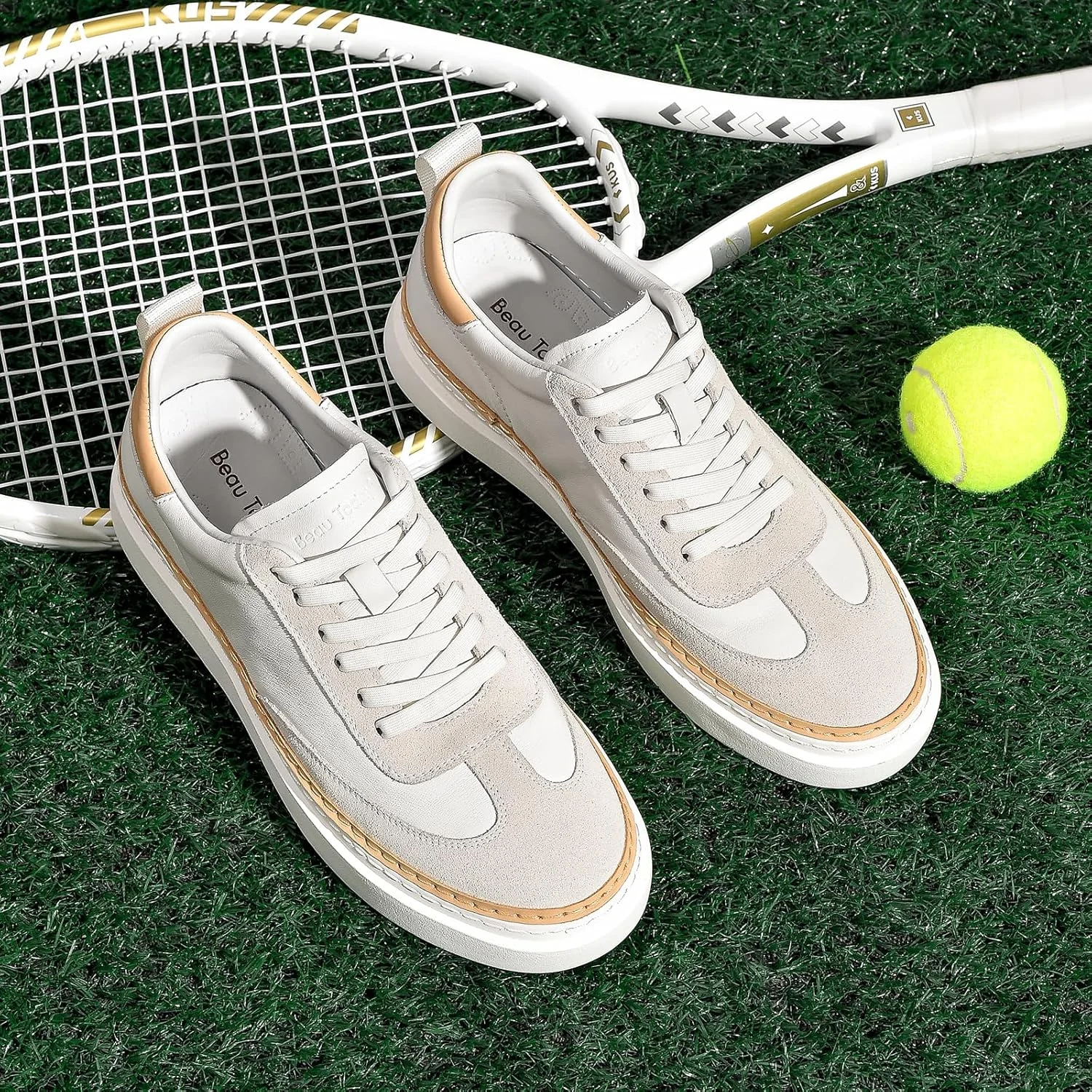 کفش کتانی مردانه BEAU TODAY، کفش کتانی چرمی رترو مردانه، کفش تنیس کلاسیک OG، کفش پیاده روی و دویدن راحت، کفش کتانی مد روز مردانه کفش کتانی مردانه BEAU TODAY، کفش کتانی چرمی رترو مردانه، کفش تنیس کلاسیک OG، کفش پیاده روی و دویدن راحت، کفش کتانی مد روز مردانه