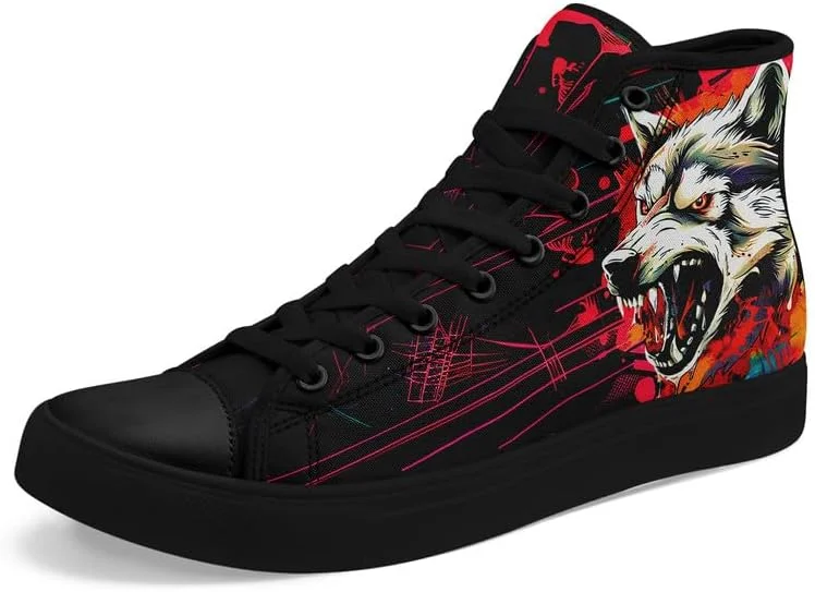 کفش های ساق بلند زنانه/مردانه آوسول، طرح اسکلت، بند دار، کتانی مشکی، ضد لغزش، راحت و مناسب پیاده روی و تنیس کفش های ساق بلند زنانه/مردانه آوسول، طرح اسکلت، بند دار، کتانی مشکی، ضد لغزش، راحت و مناسب پیاده روی و تنیس