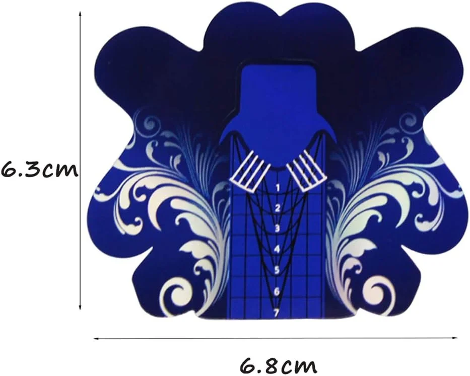 فرم ناخن استیلتو FingerAngel، 500 عددی، مناسب کاشت ناخن اکریلیک، ژل UV و طراحی ناخن، برچسب خودچسب