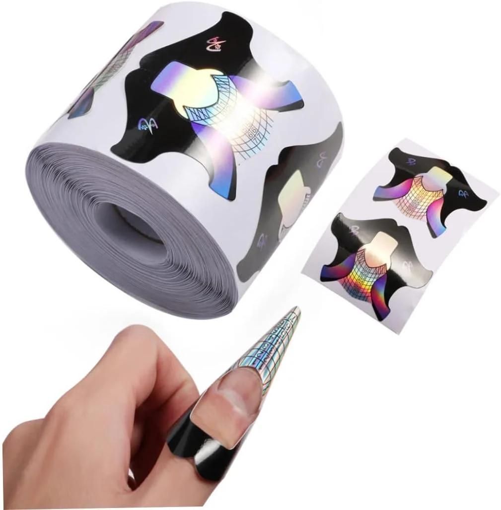 قالب های اکستنشن ناخن سینی کاغذی راهنمای نوک هنر ناخن ابزار مانیکور 300 عددی، ابزار و لوازم ناخن