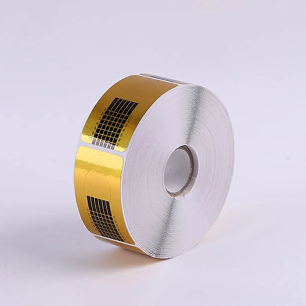 500 عدد فرم ناخن، تیپ، قالب ساخت اکستنشن ناخن، راهنمای مستطیلی، استیکر ژل، لوازم جانبی مانیکور، ابزار کاغذی