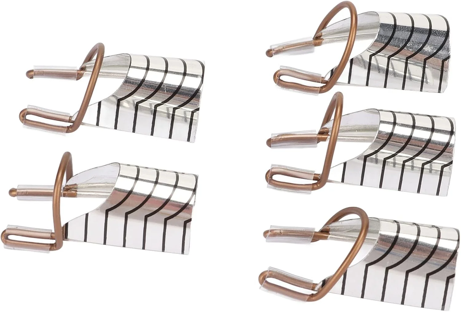 ۲۵ عدد فرم راهنمای اکستنشن ناخن قاب آلومینیومی قابل استفاده مجدد ناخن فرانسوی محافظ ژل UV لوازم جانبی طراحی ناخن برای اکثر ناخن ها در اندازه های مختلف