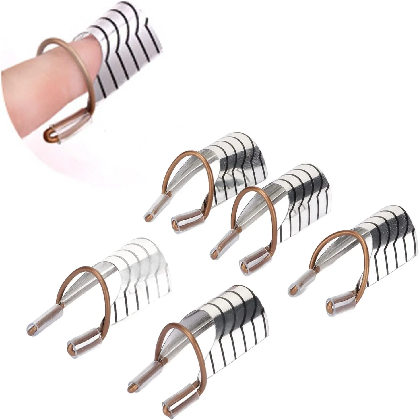 ۲۵ عدد فرم راهنمای اکستنشن ناخن قاب آلومینیومی قابل استفاده مجدد ناخن فرانسوی محافظ ژل UV لوازم جانبی طراحی ناخن برای اکثر ناخن ها در اندازه های مختلف