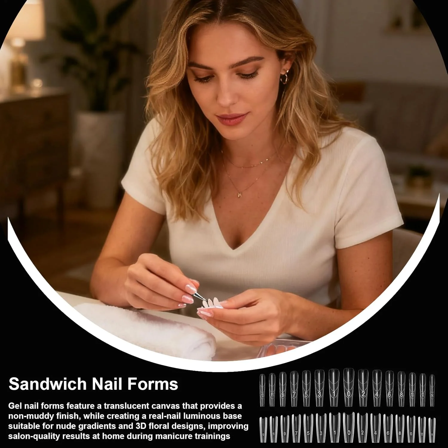 قالب های کاشت ناخن | لوازم جانبی مانیکور مقاوم در برابر ترک | قالب های تیپ کاشت ناخن | برای مبتدیان، متخصصان، زنان، دوست دختر، استفاده روزمره، منزل، سالن قالب های کاشت ناخن | لوازم جانبی مانیکور مقاوم در برابر ترک | قالب های تیپ کاشت ناخن | برای مبتدیان، متخصصان، زنان، دوست دختر، استفاده روزمره، منزل، سالن