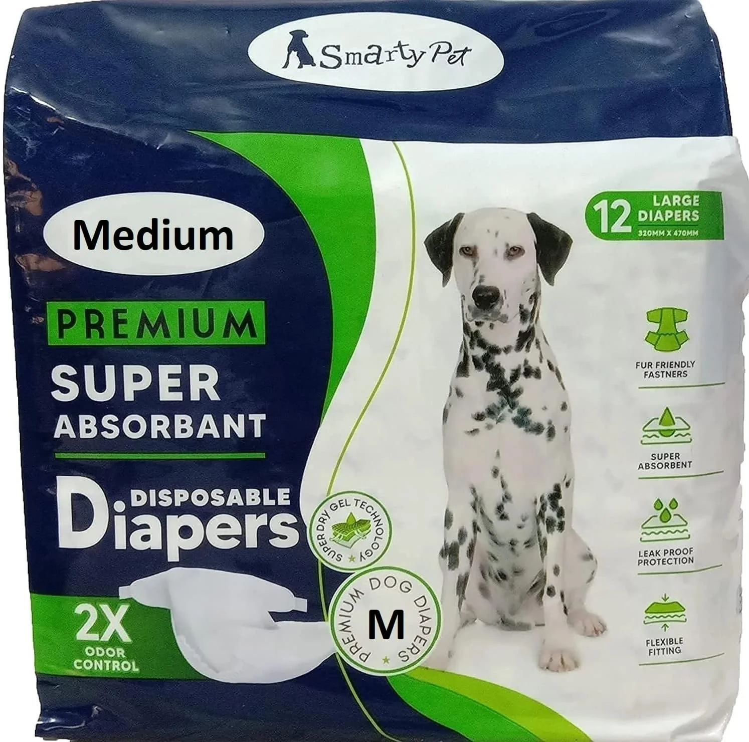 پوشک سگ ماده یکبار مصرف Woofy Pet، پوشک سگ/شلوار فیزیولوژیکی/لباس زیر نخی بهداشتی (متوسط)