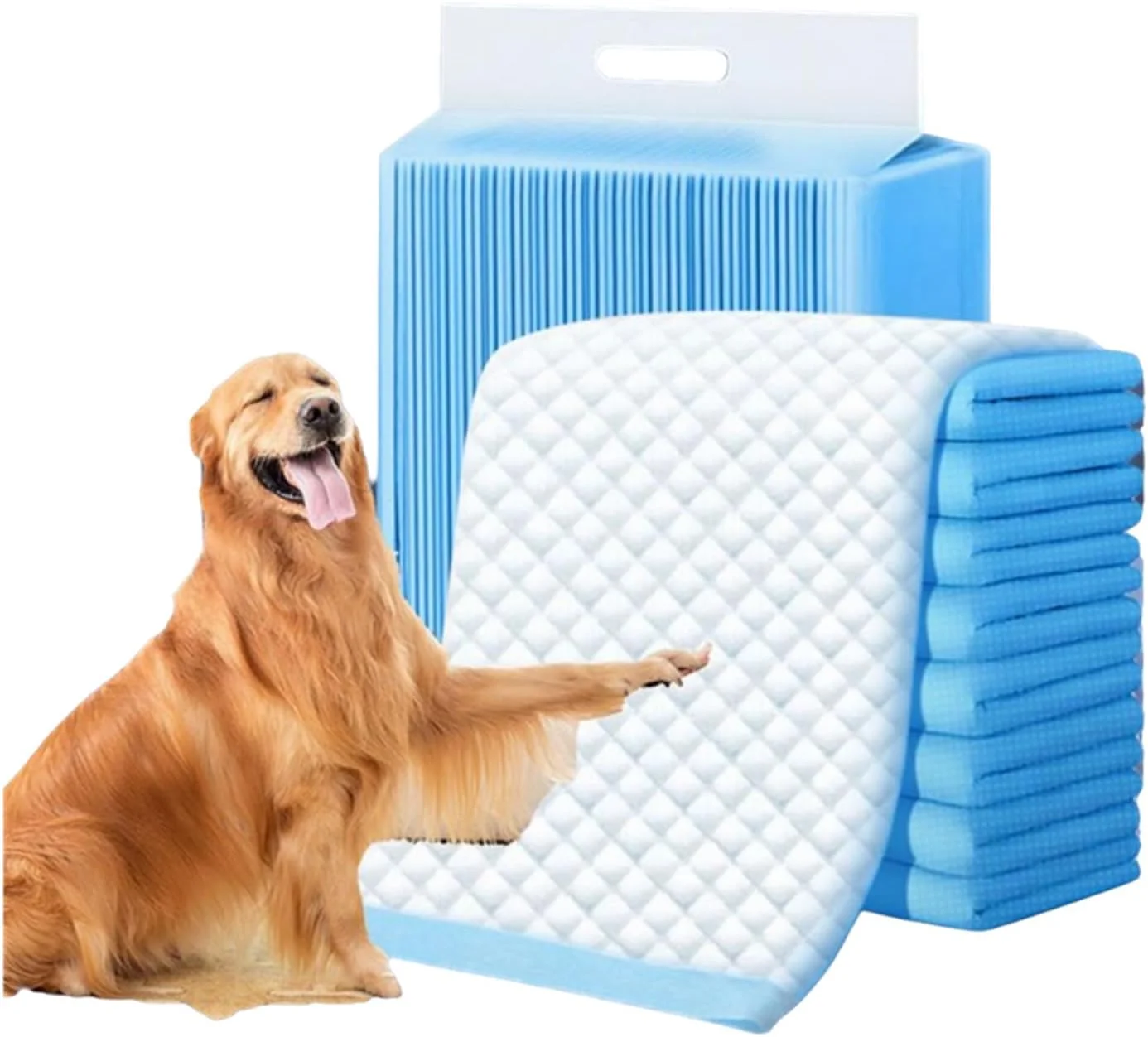 پد ادرار سگ، 60x90 سانتی متر، 100 عدد، پد ادرار فوق العاده جاذب برای سگ ها، پد های یکبار مصرف ضخیم برای آموزش دستشویی توله سگ. پد ادرار سگ، 60x90 سانتی متر، 100 عدد، پد ادرار فوق العاده جاذب برای سگ ها، پد های یکبار مصرف ضخیم برای آموزش دستشویی توله سگ.