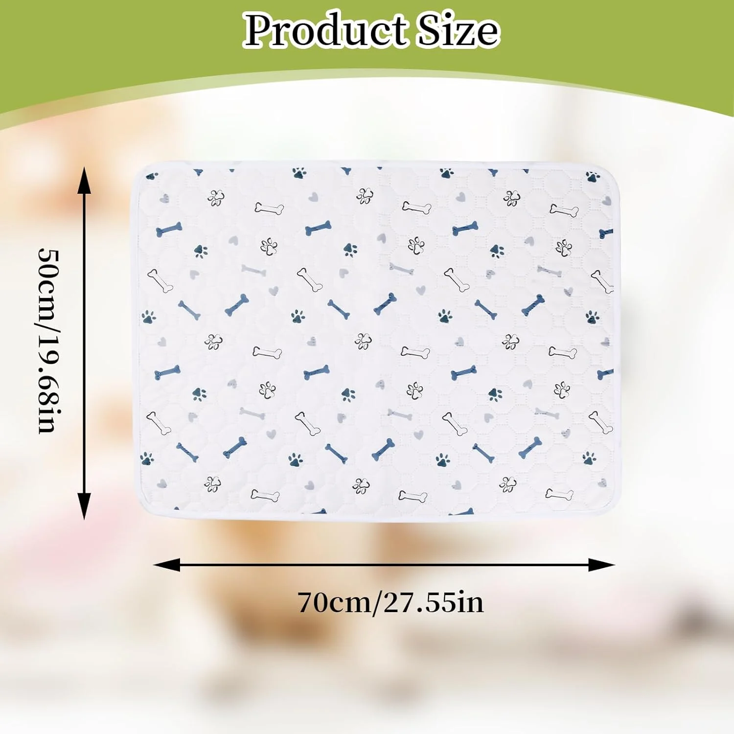 پدهای سگ قابل شستشو Wisebom، بسته 2 عددی، 50 در 70 سانتی متر، زیراندازهای جاذب قابل استفاده مجدد، پدهای ادرار حیوانات خانگی ضد لغزش و ضد آب برای گربه ها، سگ ها و خرگوش ها پدهای سگ قابل شستشو Wisebom، بسته 2 عددی، 50 در 70 سانتی متر، زیراندازهای جاذب قابل استفاده مجدد، پدهای ادرار حیوانات خانگی ضد لغزش و ضد آب برای گربه ها، سگ ها و خرگوش ها