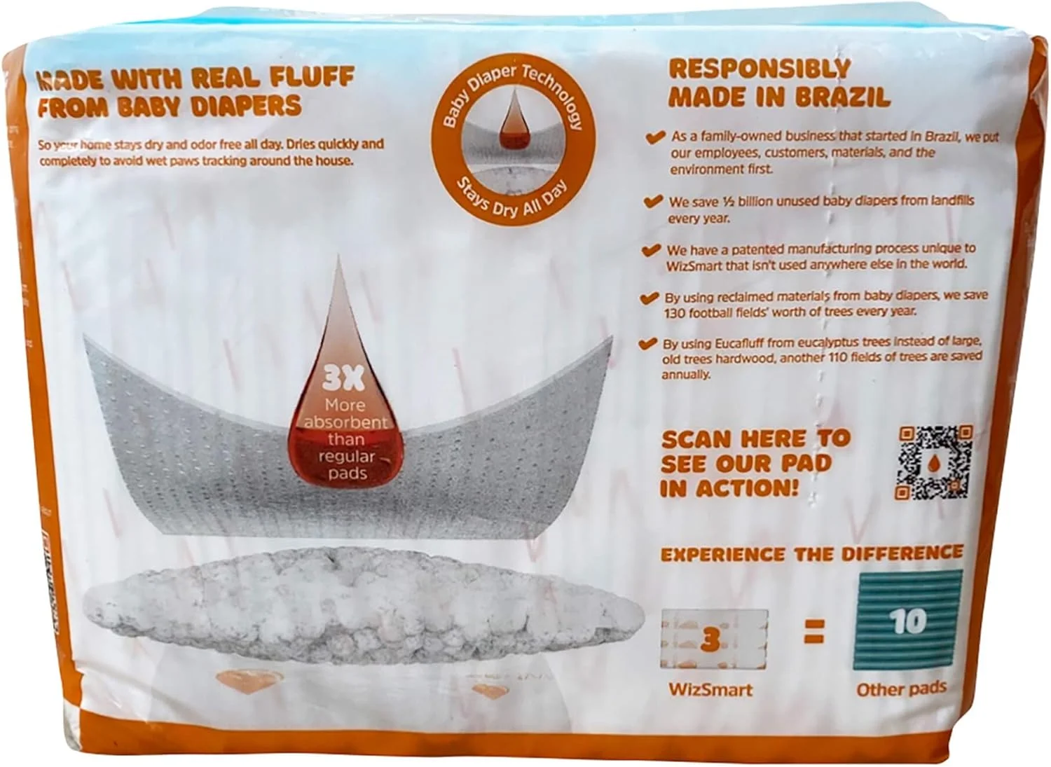 پدهای آموزشی سگ و توله سگ WizSmart All Day Dry Premium، ساخته شده با پوشک های بچه بازیافتی استفاده نشده و مواد سازگار با محیط زیست، فوق العاده جاذب 5 پیمانه، 14 عددی پدهای آموزشی سگ و توله سگ WizSmart All Day Dry Premium، ساخته شده با پوشک های بچه بازیافتی استفاده نشده و مواد سازگار با محیط زیست، فوق العاده جاذب 5 پیمانه، 14 عددی