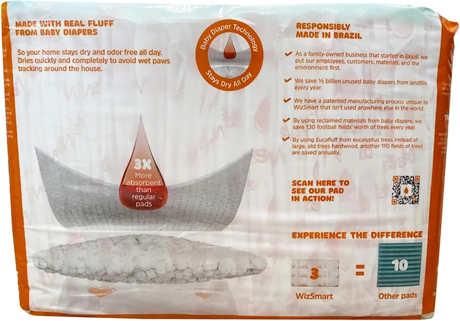 پدهای آموزشی سگ و توله سگ WizSmart Heavyweight Ultra XL، ساخته شده با پوشک های بچه بازیافتی استفاده نشده و EucaFluff تجدید پذیر، 10 فنجان، 59.69 سانتی متر در 80.01 سانتی متر (24 عدد) پدهای آموزشی سگ و توله سگ WizSmart Heavyweight Ultra XL، ساخته شده با پوشک های بچه بازیافتی استفاده نشده و EucaFluff تجدید پذیر، 10 فنجان، 59.69 سانتی متر در 80.01 سانتی متر (24 عدد)