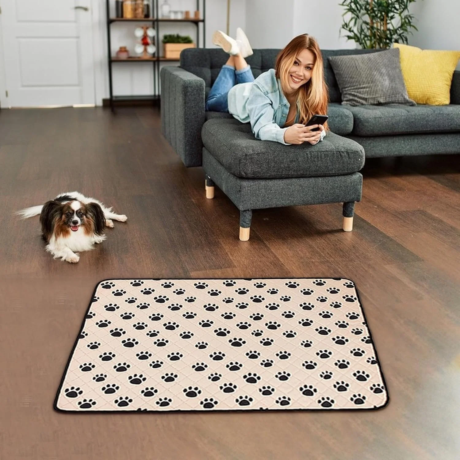 پد ادرار سگ برای تخت | پد پرستاری حیوانات خانگی | زیرانداز ضد نشت ادرار حیوانات خانگی برای آموزش دستشویی، زایمان، پرستاری، داخل و خارج از منزل پد ادرار سگ برای تخت | پد پرستاری حیوانات خانگی | زیرانداز ضد نشت ادرار حیوانات خانگی برای آموزش دستشویی، زایمان، پرستاری، داخل و خارج از منزل