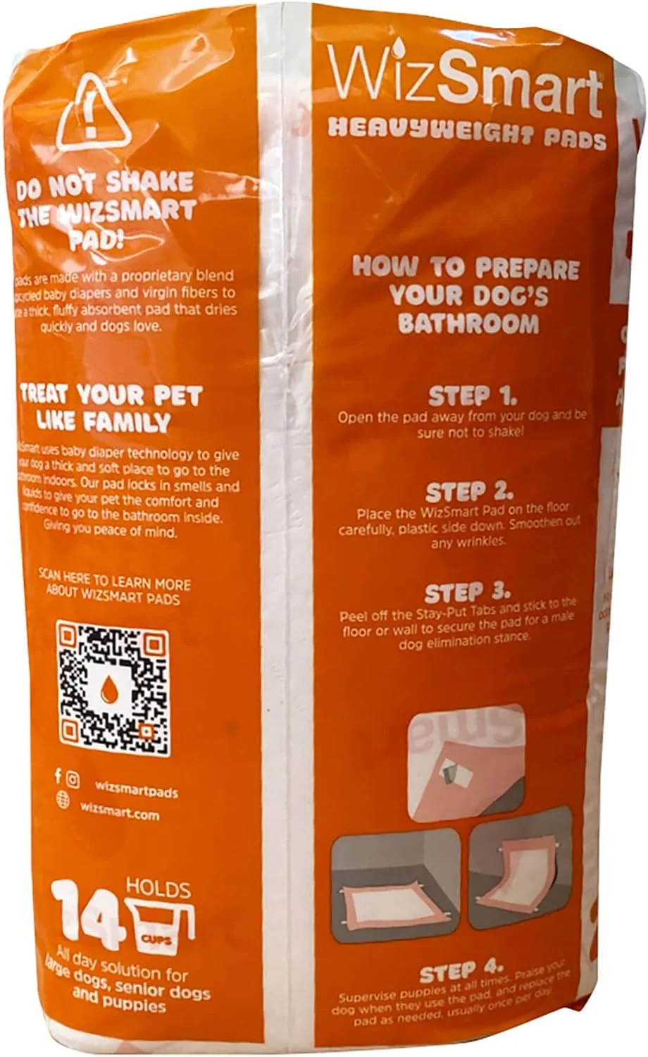 پدهای آموزشی سگ و توله سگ WizSmart Heavyweight Ultra XL، ساخته شده با پوشک های بچه بازیافتی استفاده نشده و EucaFluff تجدید پذیر، 10 فنجان، 59.69 سانتی متر در 80.01 سانتی متر (24 عدد) پدهای آموزشی سگ و توله سگ WizSmart Heavyweight Ultra XL، ساخته شده با پوشک های بچه بازیافتی استفاده نشده و EucaFluff تجدید پذیر، 10 فنجان، 59.69 سانتی متر در 80.01 سانتی متر (24 عدد)