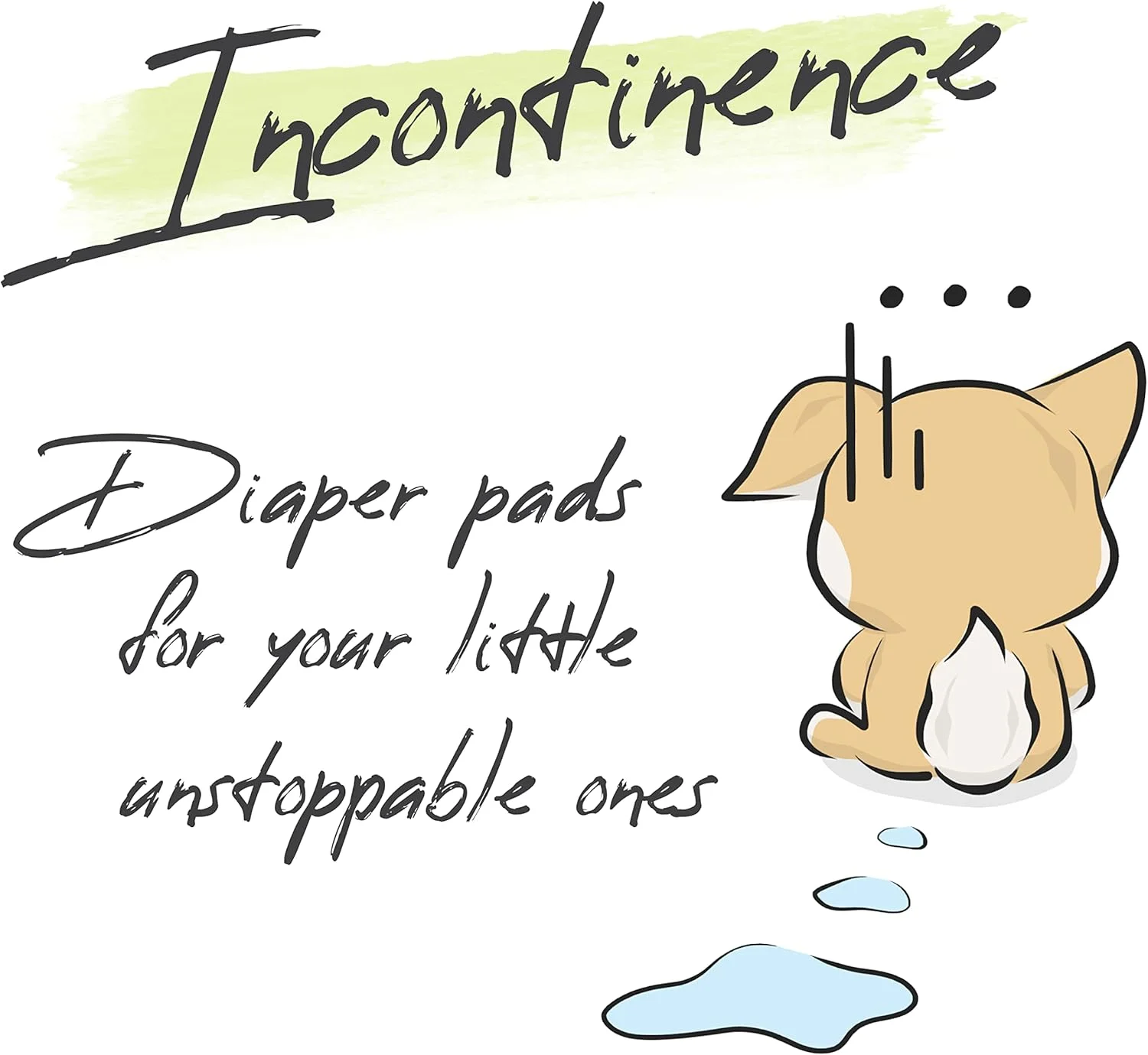 پدهای تقویت کننده پوشک سگ WICKEDPUP برای سگ های نر و ماده، 100 عدد | درج های یکبار مصرف پوشک سگ مناسب برای اکثر باندهای شکمی حیوانات خانگی قابل استفاده مجدد، روکش ها و شورت های قاعدگی قابل شستشو