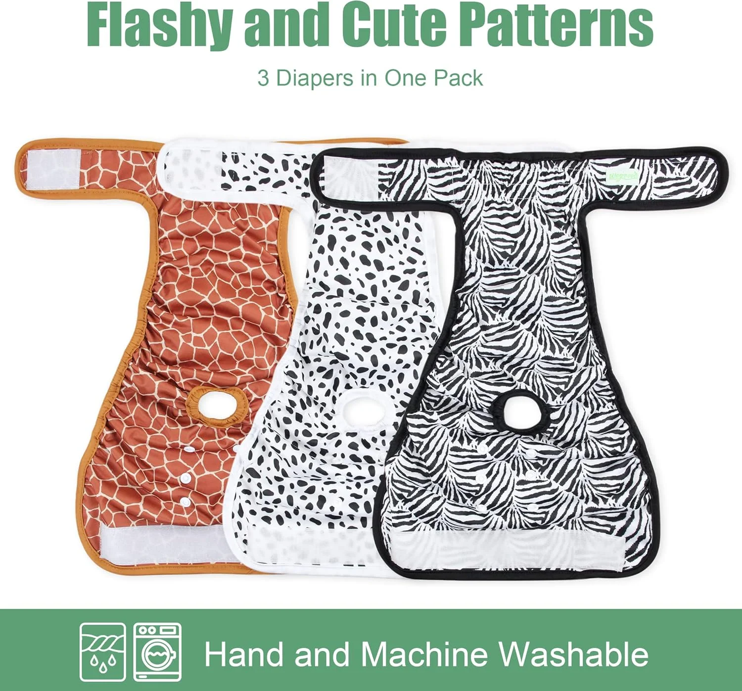 پوشک سگ قابل شستشو ویگریکو (بسته 3 عددی)، پوشک سگ بسیار جاذب برای سگ های ماده، پوشک سگ ماده برای سگ های ماده در دوران فحلی، قاعدگی، بی اختیاری ادرار یا ادرار هیجانی (راه راه گورخری، زرافه، خالدار، متوسط) پوشک سگ قابل شستشو ویگریکو (بسته 3 عددی)، پوشک سگ بسیار جاذب برای سگ های ماده، پوشک سگ ماده برای سگ های ماده در دوران فحلی، قاعدگی، بی اختیاری ادرار یا ادرار هیجانی (راه راه گورخری، زرافه، خالدار، متوسط)