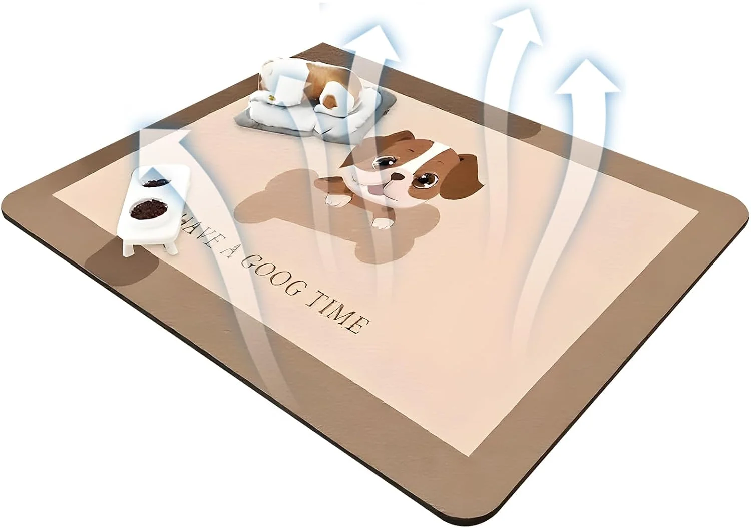 پد زیرانداز ضد آب حیوانات خانگی | فرش و زیرانداز ضد آب حیوانات خانگی | پد جاذب ادرار ضد لغزش برای آموزش توالت بچه گربه و سگ و ظرف آب