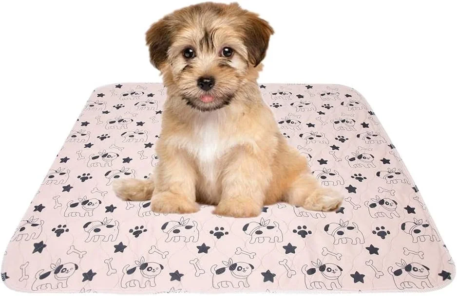 پد ادرار سگ ضد آب در 3 سایز، پدهای زایمان جاذب و زیبا، زیرانداز ادرار توله سگ ضد لغزش برای آموزش سگ، مسافرت و زایمان (70 * 80 سانتی متر)