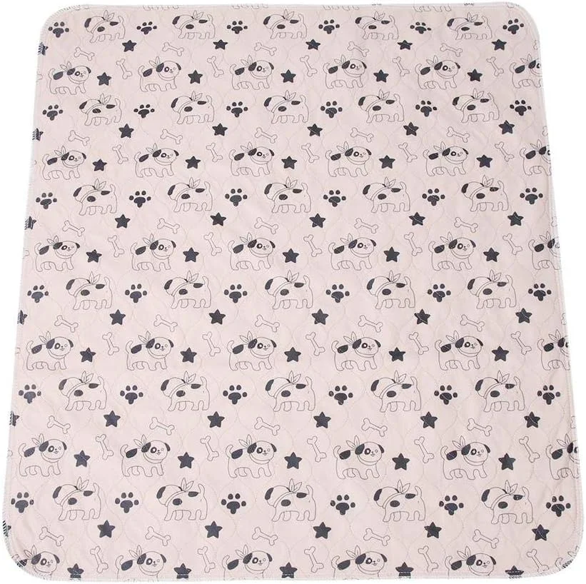 پد ادرار ضد آب سگ در 3 سایز، پدهای زایمان جاذب و زیبا، زیرانداز ادرار ضد لغزش توله سگ برای آموزش سگ ها، مسافرت و زایمان (40 * 60 سانتی متر)