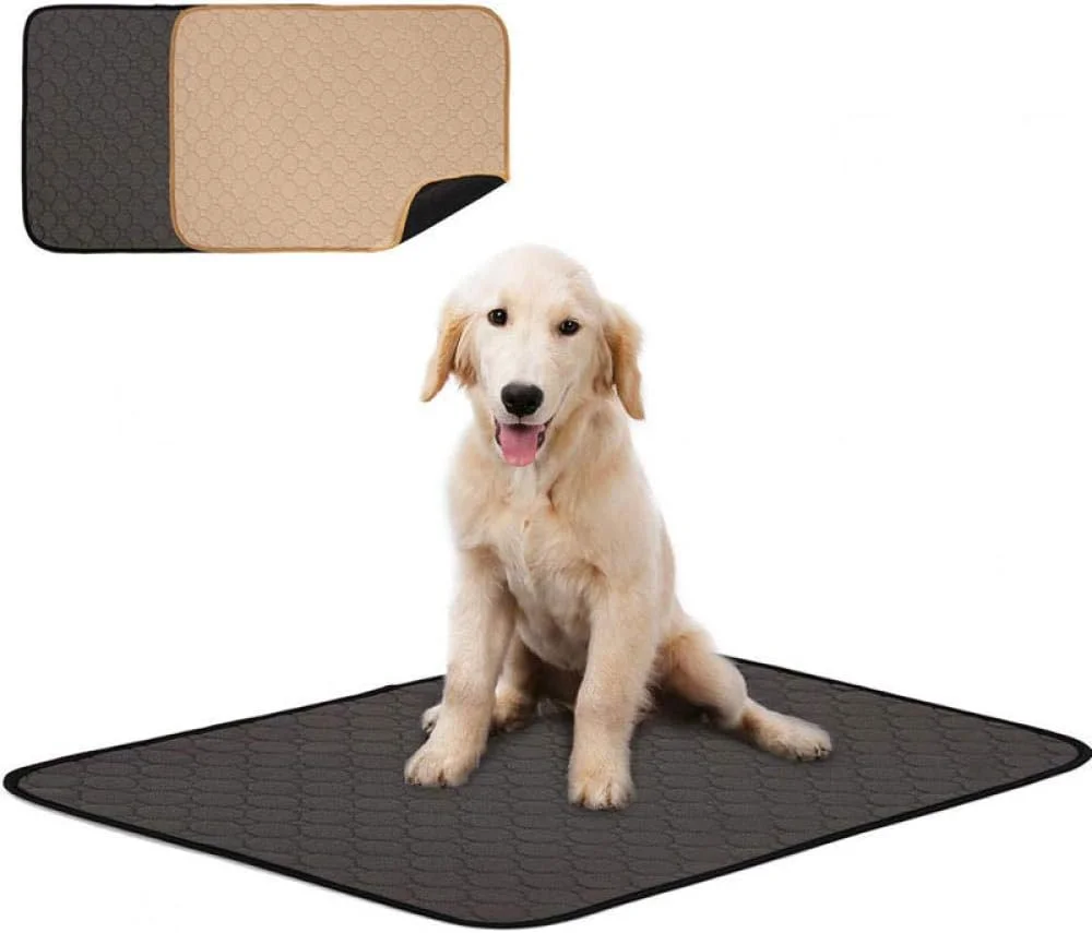 پد تخت حیوانات خانگی ضد آب، تنفسی، ادرار سگ و توله سگ، پدهای جاذب سریع ادرار، تشک پنبه ای قابل شستشو و استفاده مجدد - 2_80x110CM