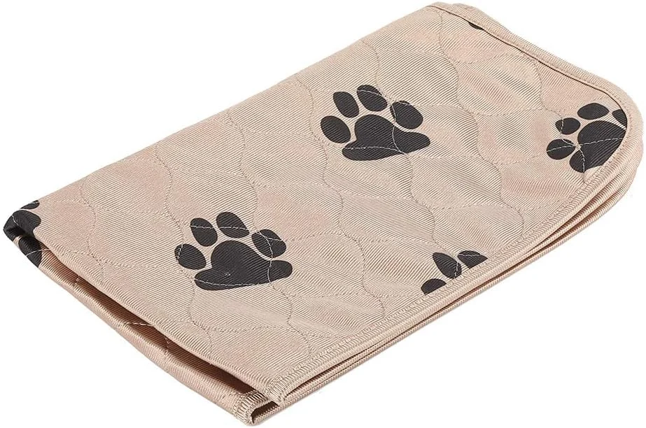 پدهای ادرار شوی برای سگ ها، تشک آموزش سگ ضد آب و قابل استفاده مجدد، تشک ادرار سگ، تشک تخت، تشک زایمان برای سگ ها و گربه های خانگی (قهوه ای 40×60 سانتی متر)