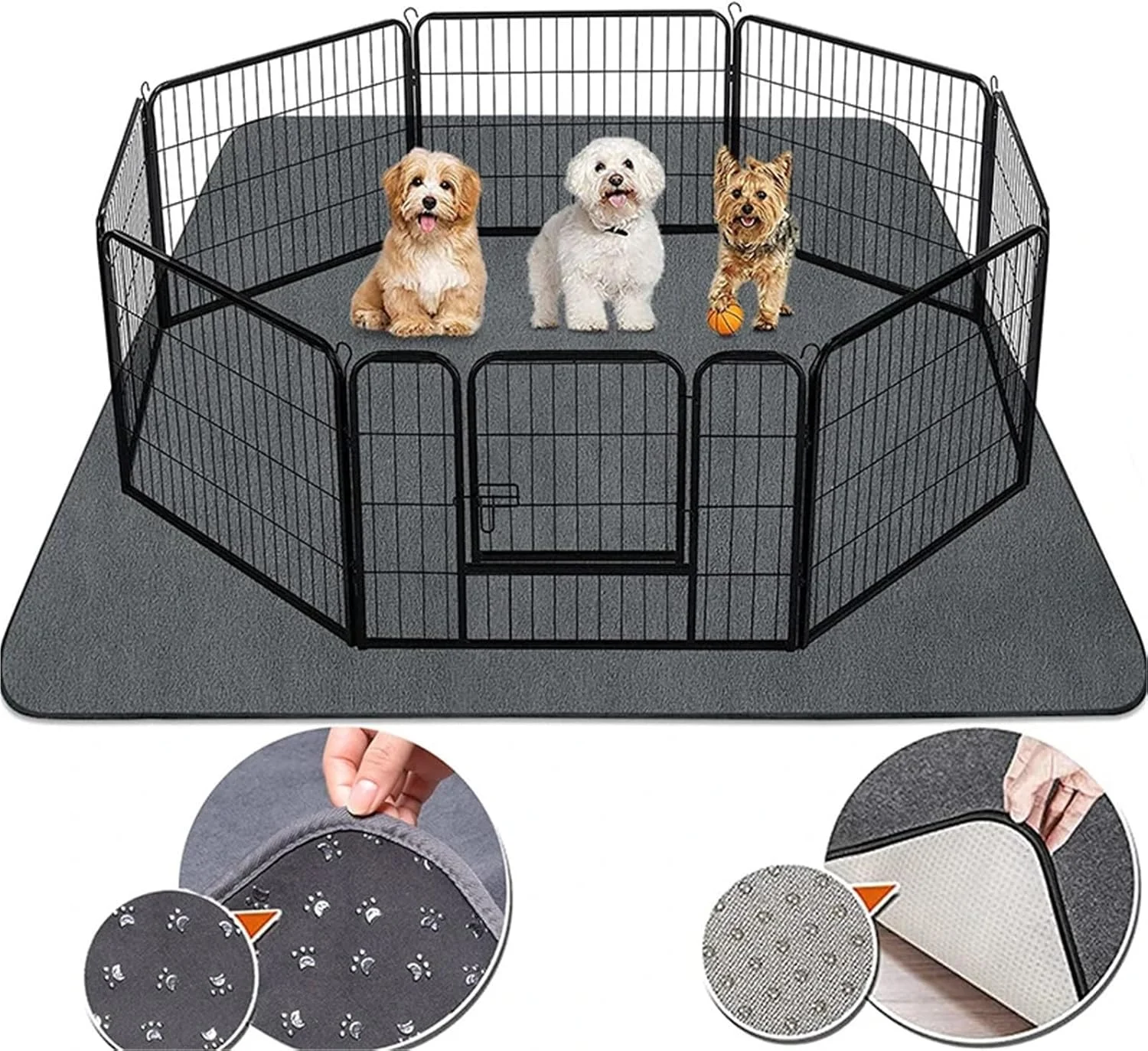 پد ادرار شوی سگ، ضد آب برای پتو، طرح پنجه سگ، قابل استفاده مجدد، جاذب سریع، تشک تخت سگ، پد بزرگ اضافی، فرش برای خواب حیوانات خانگی، نرم، 1 عدد (130-165 سانتی متر)